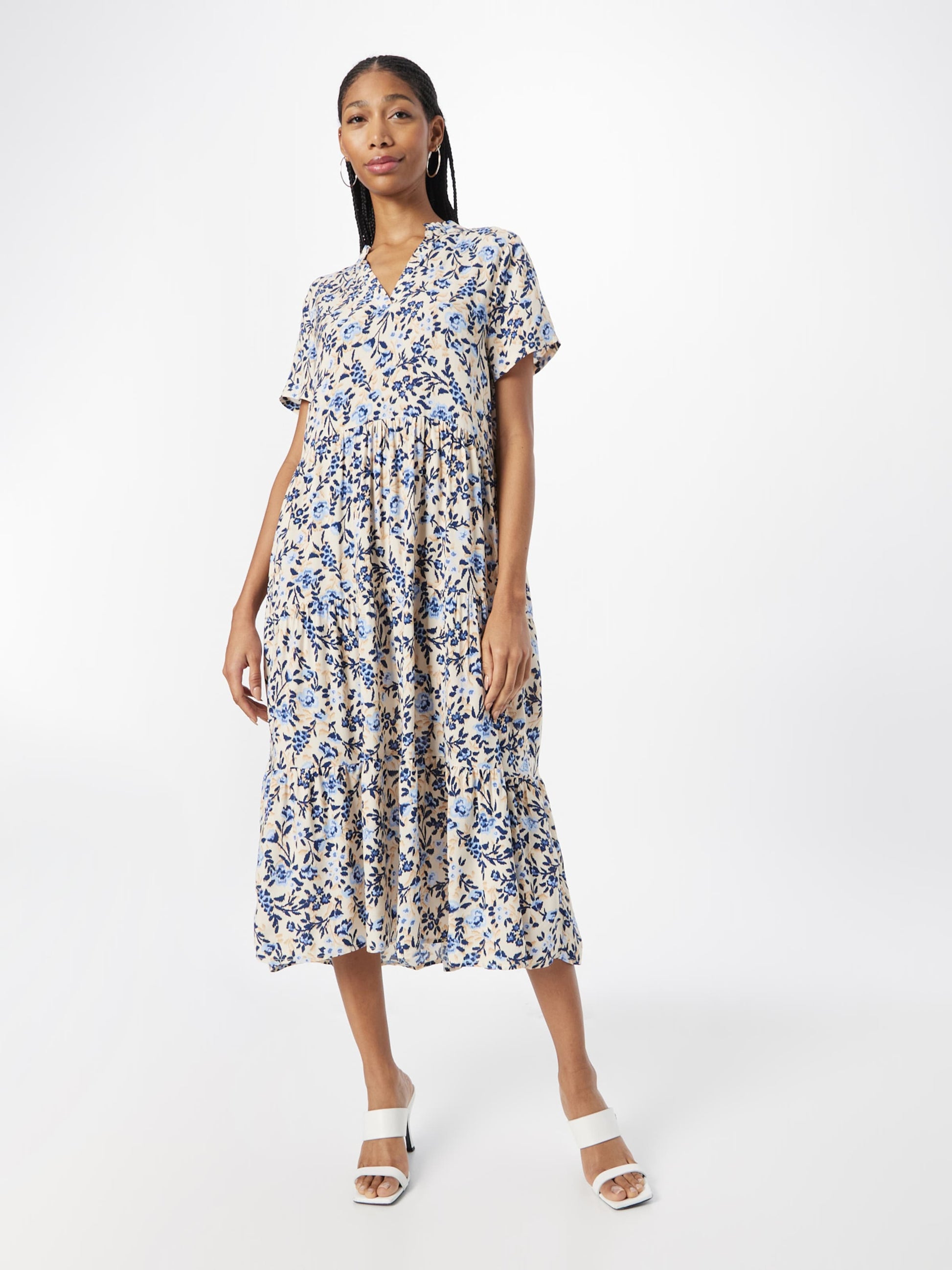 Saint Tropez Maxi Jurken Jurk Eda Dames Crème / Sand