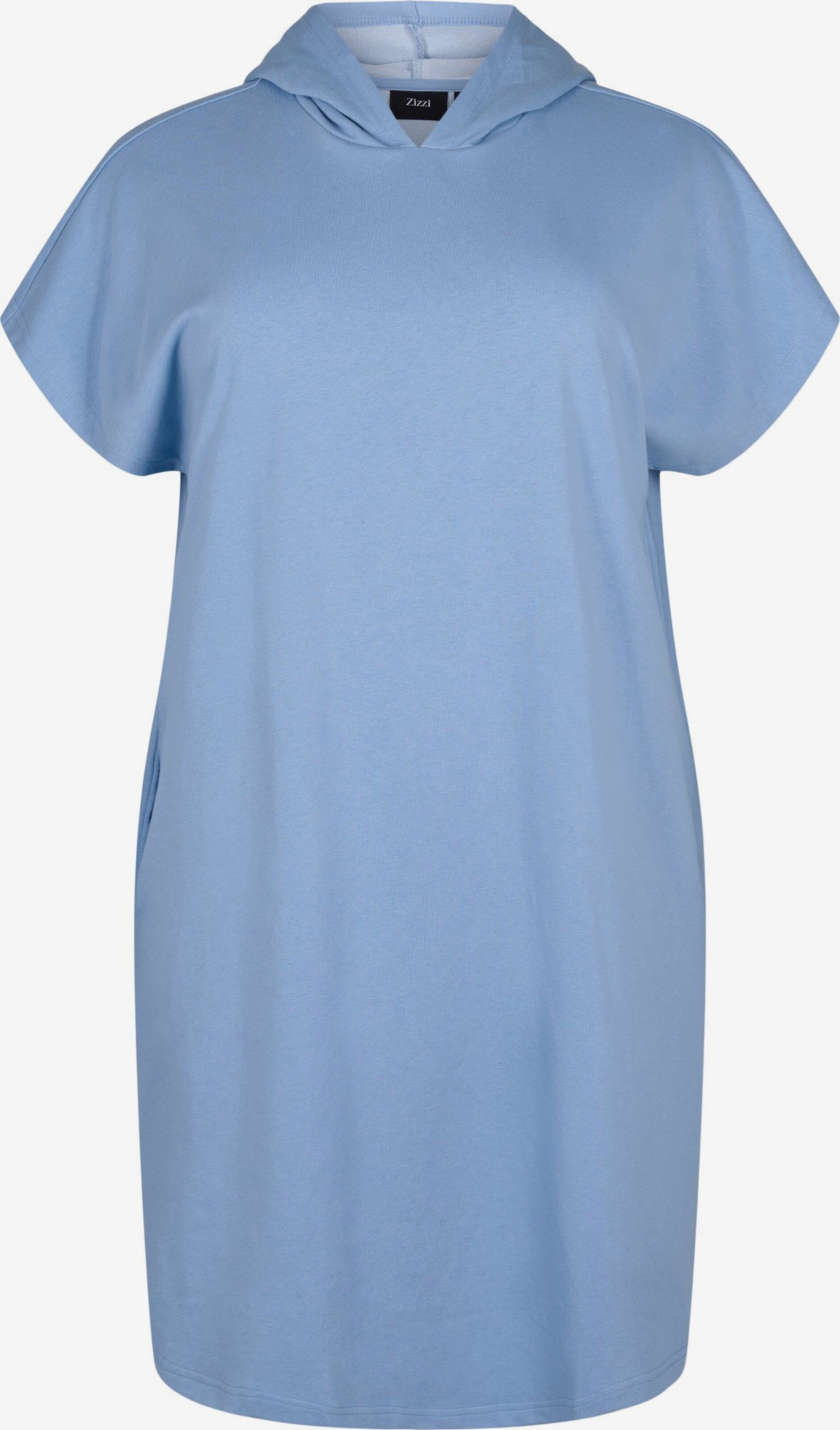 Zizzi Mini Jurken Jurk СHARLINE Dames Lichtblauw