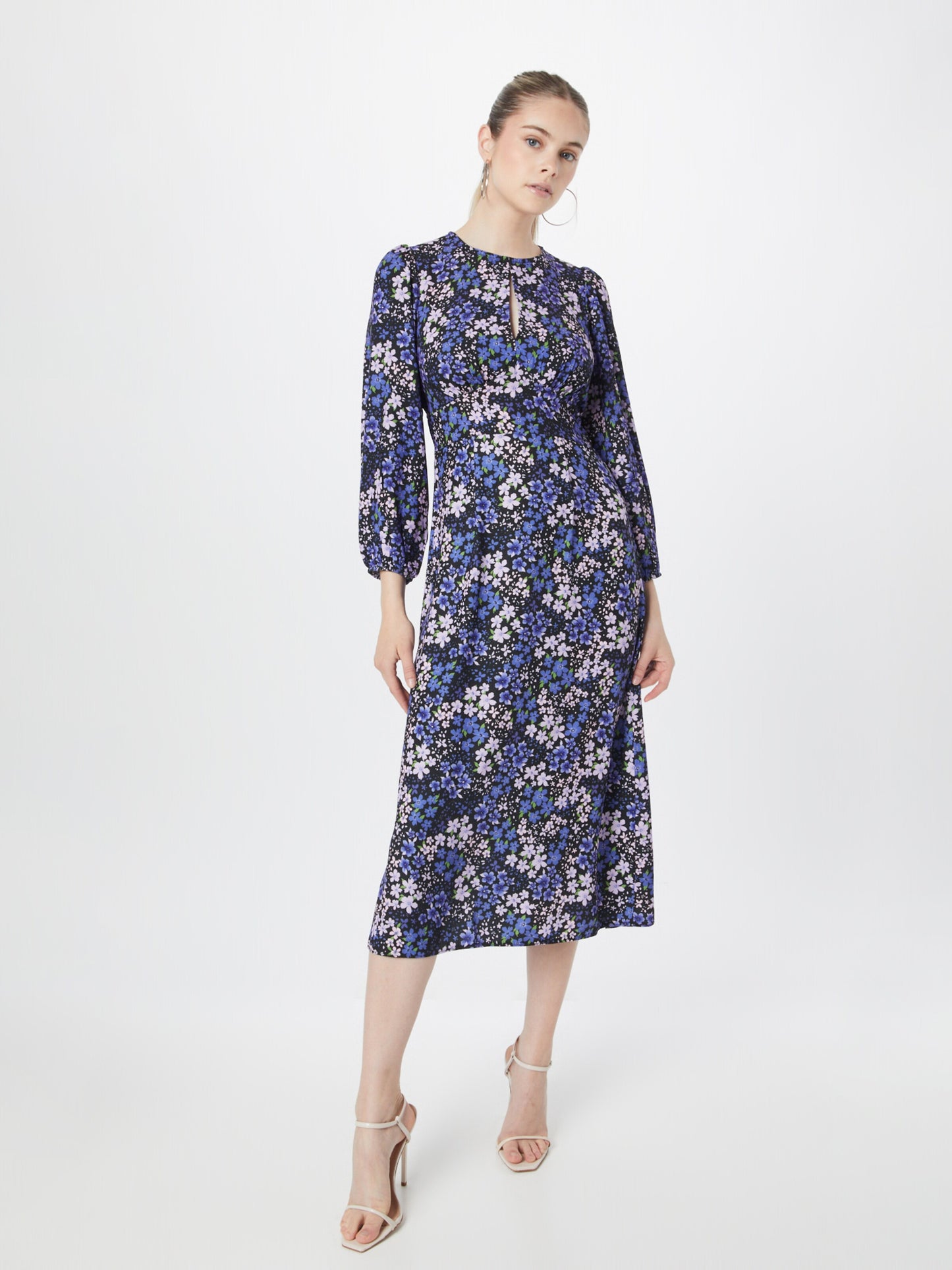Dorothy Perkins Midi Jurken Jurk Dames Blauw / Donkerblauw