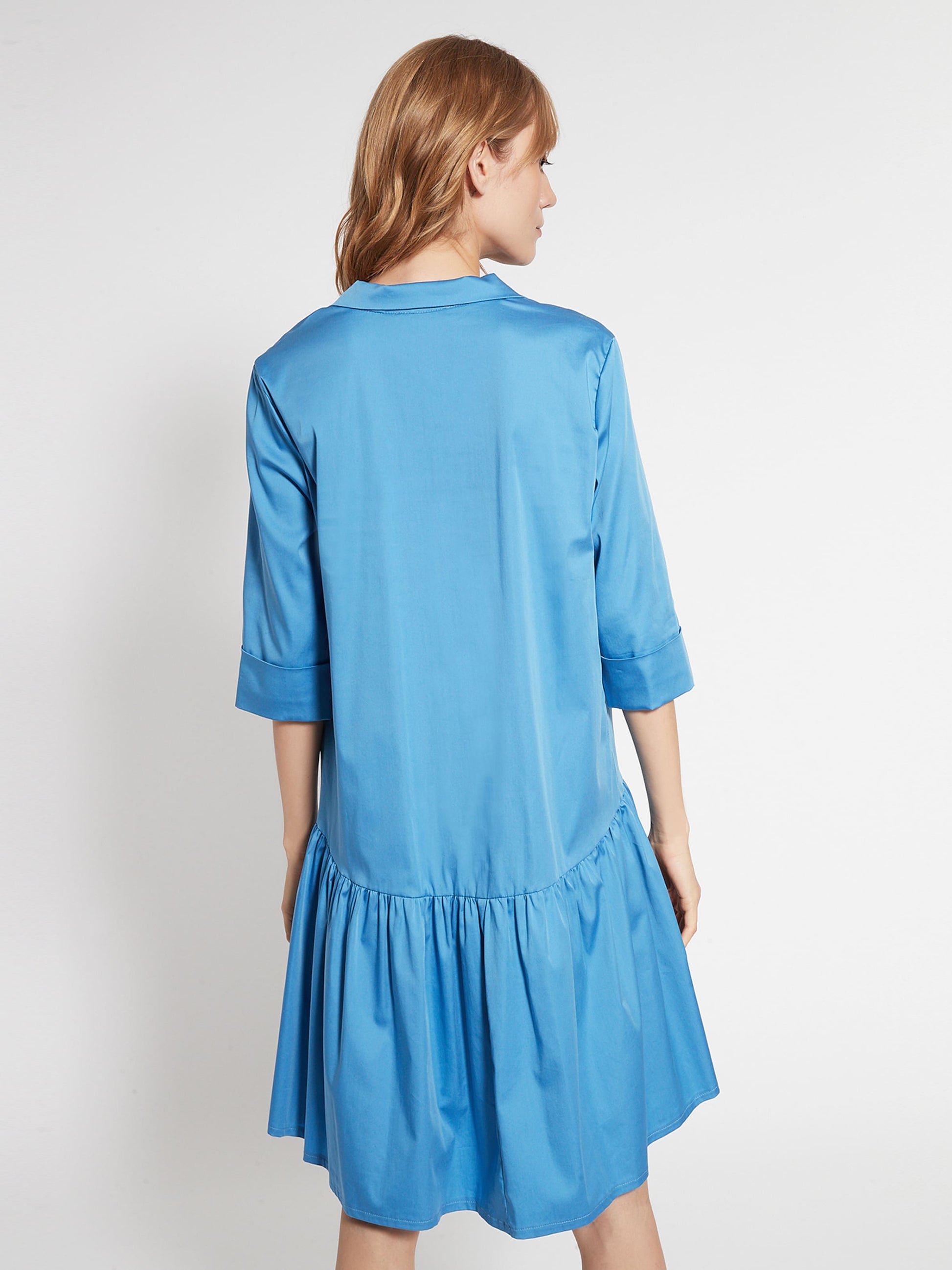 Ana Alcazar Blousejurken Blousejurk Fafyna Dames Blauw