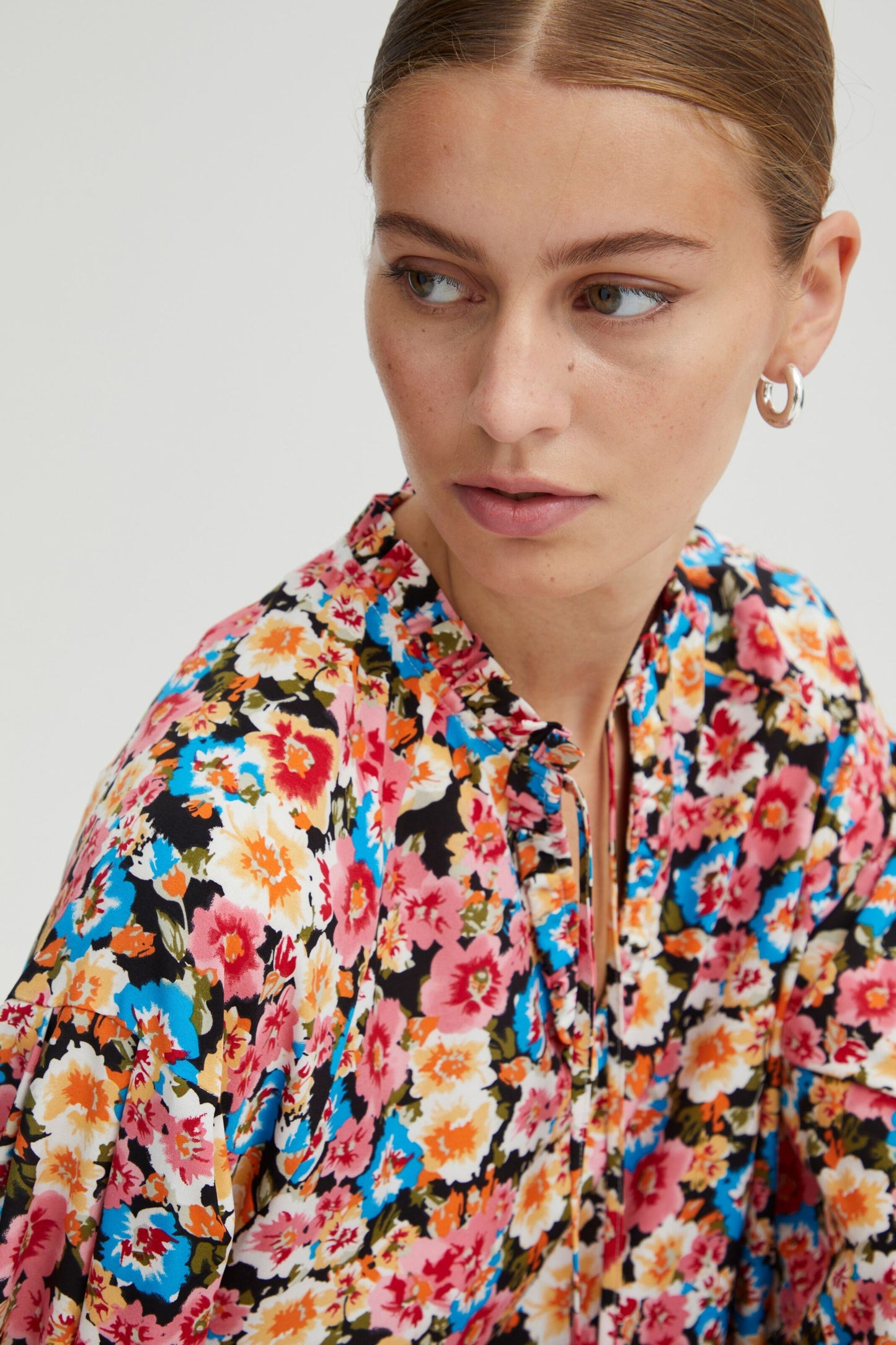 ICHI Zomerjurken Zomerjurk Ixfelina Dames Rosa
