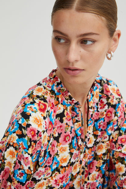 ICHI Zomerjurken Zomerjurk Ixfelina Dames Rosa