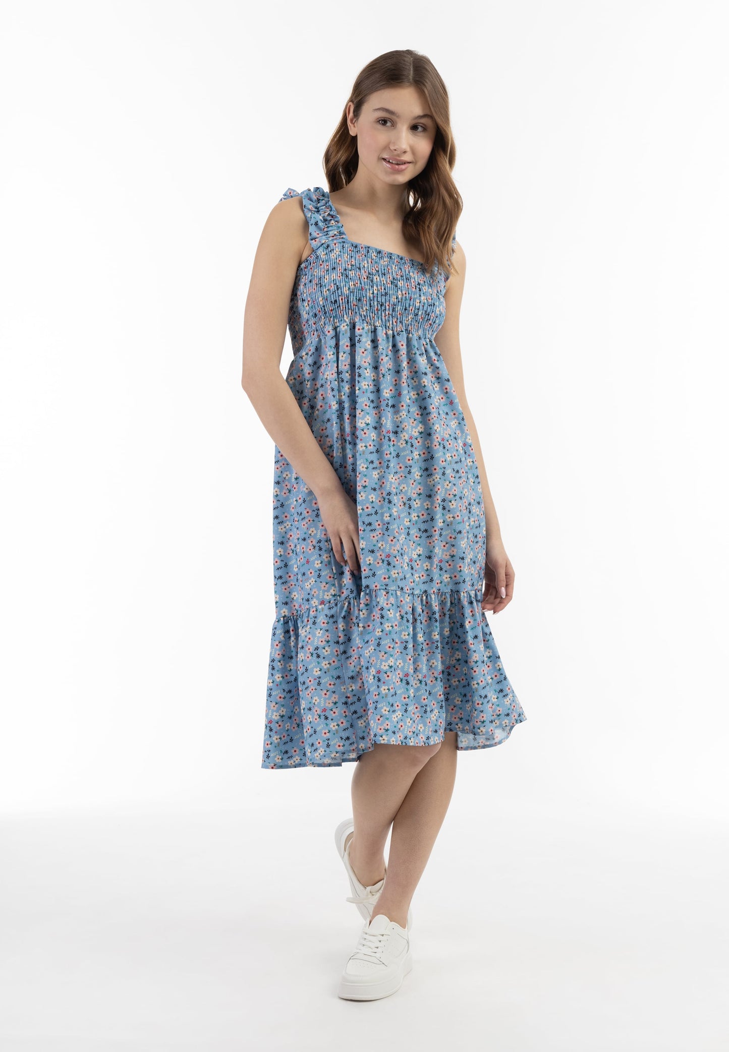 MyMO Zomerjurken Zomerjurk Dames Lichtblauw