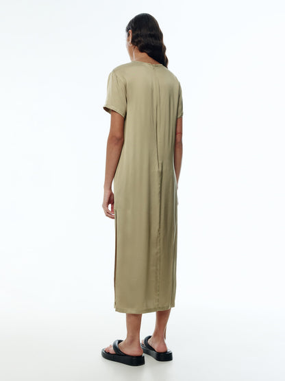 EDITED Maxi Jurken Jurk Polly Dames Beige