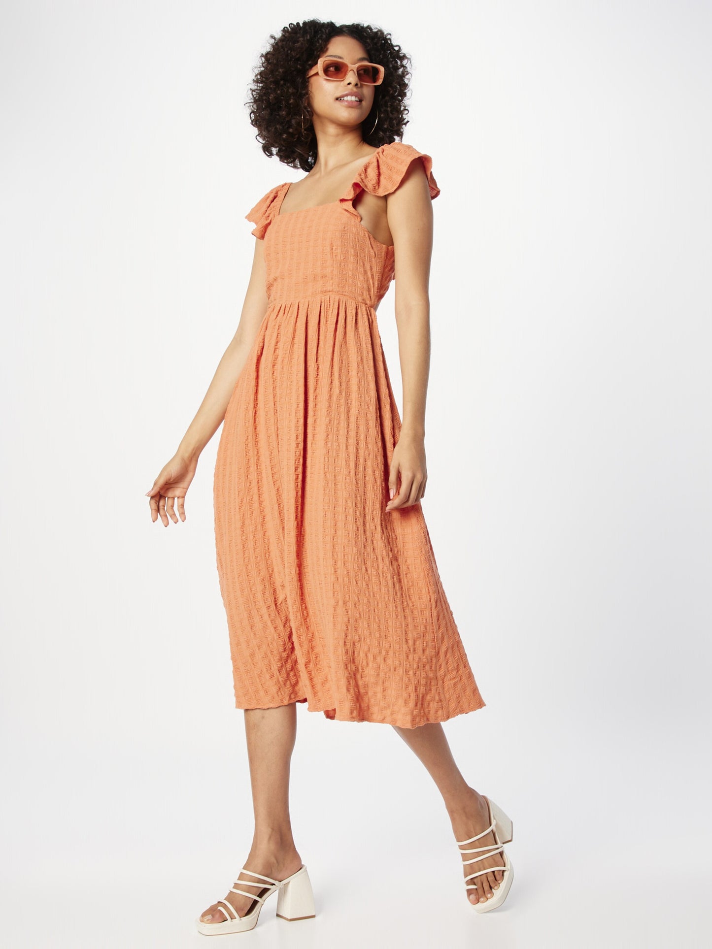 Compania Fantastica Midi Jurken Jurk Dames Oranje