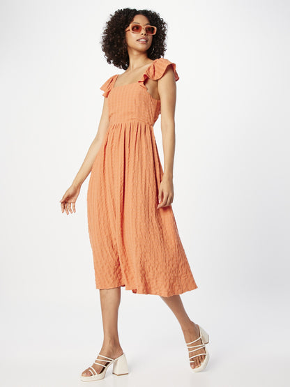 Compania Fantastica Midi Jurken Jurk Dames Oranje