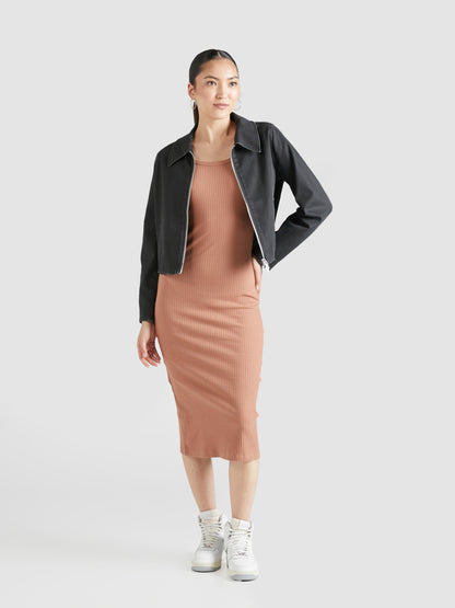 BRAVE SOUL Midi Jurken Jurk Dames Cappuccino