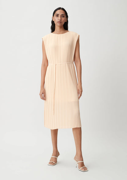 Comma Midi Jurken Jurk Dames Sand