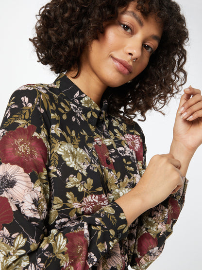 Vero Moda Blousejurken Blousejurk Macy Dames Zwart