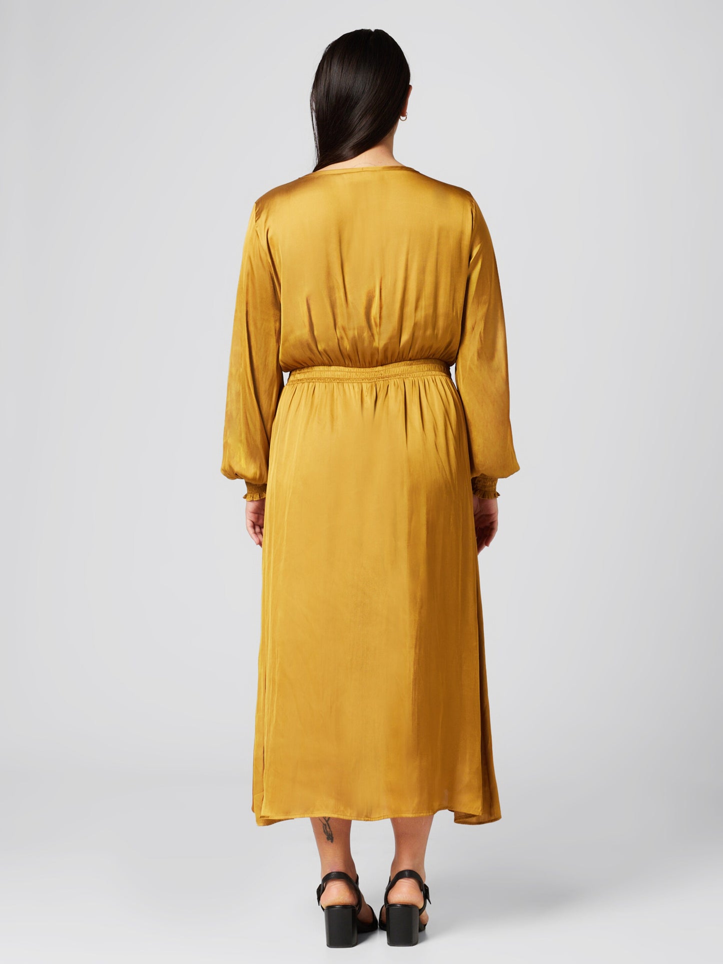  Maxi Jurken Jurk Rosie Dames Goudgeel