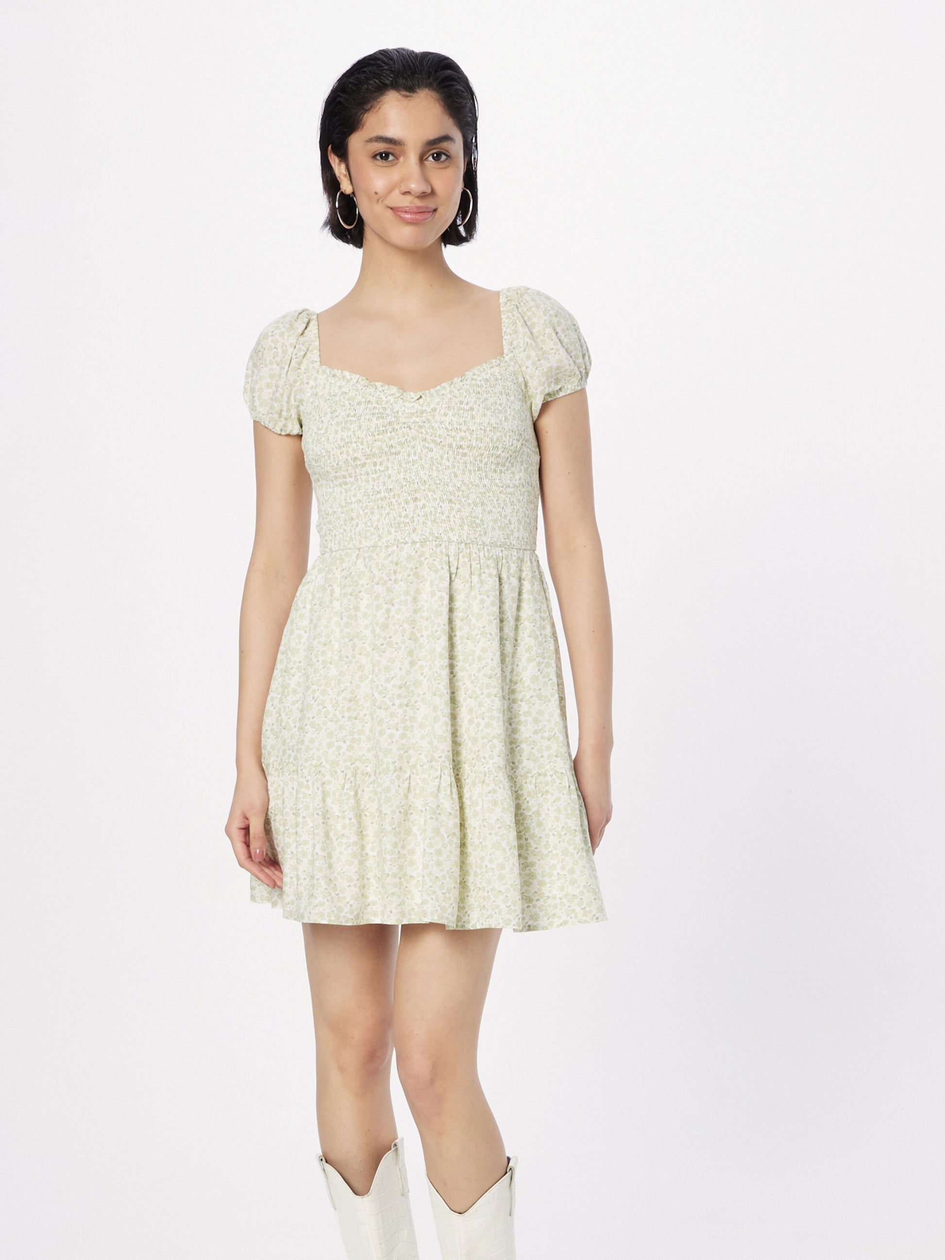 Hollister Zomerjurken Zomerjurk Dames Groen / Pastelgroen