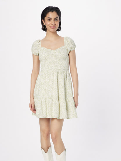 Hollister Zomerjurken Zomerjurk Dames Groen / Pastelgroen