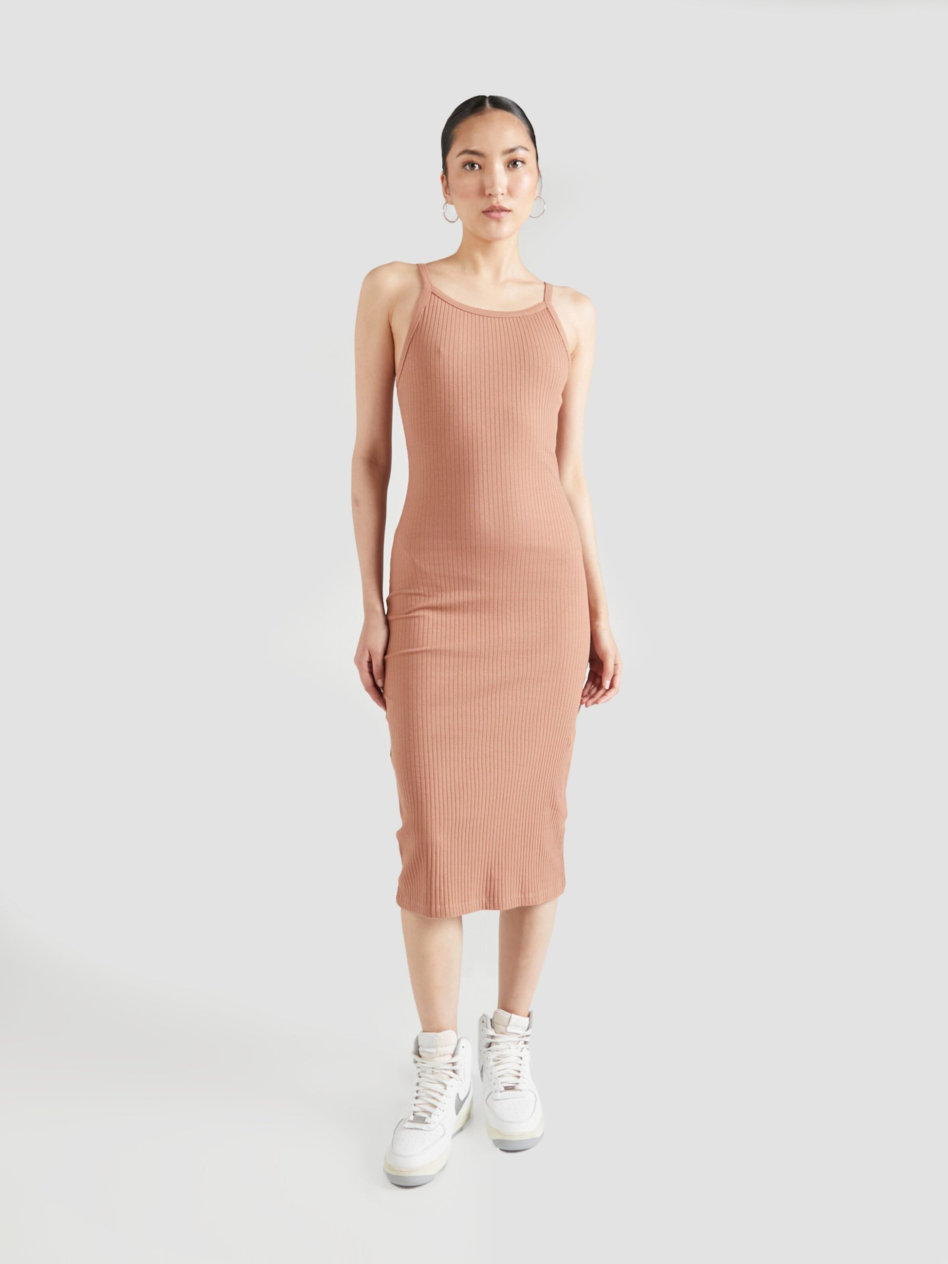 BRAVE SOUL Midi Jurken Jurk Dames Cappuccino