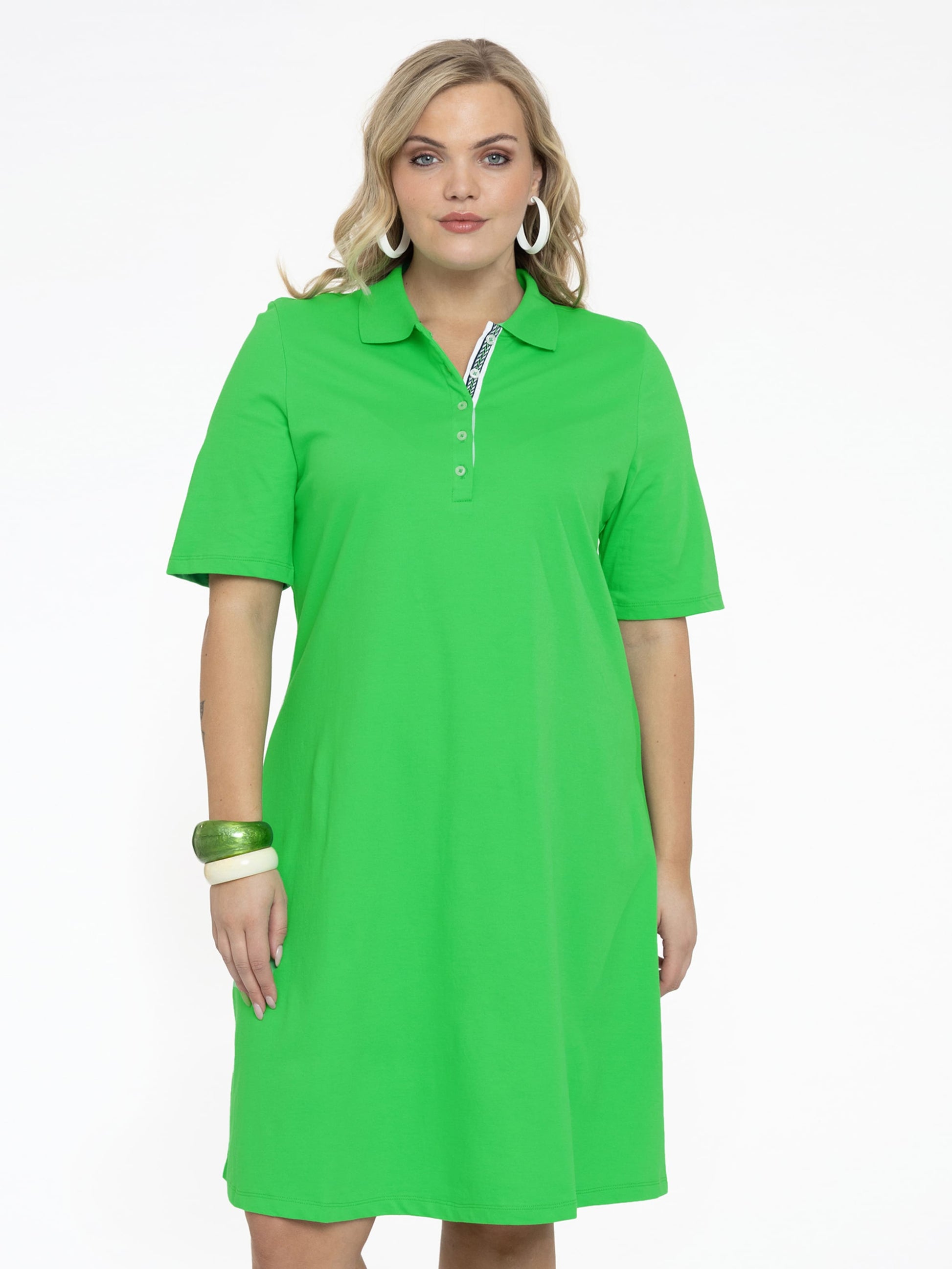  Blousejurken Blousejurk Dames Groen