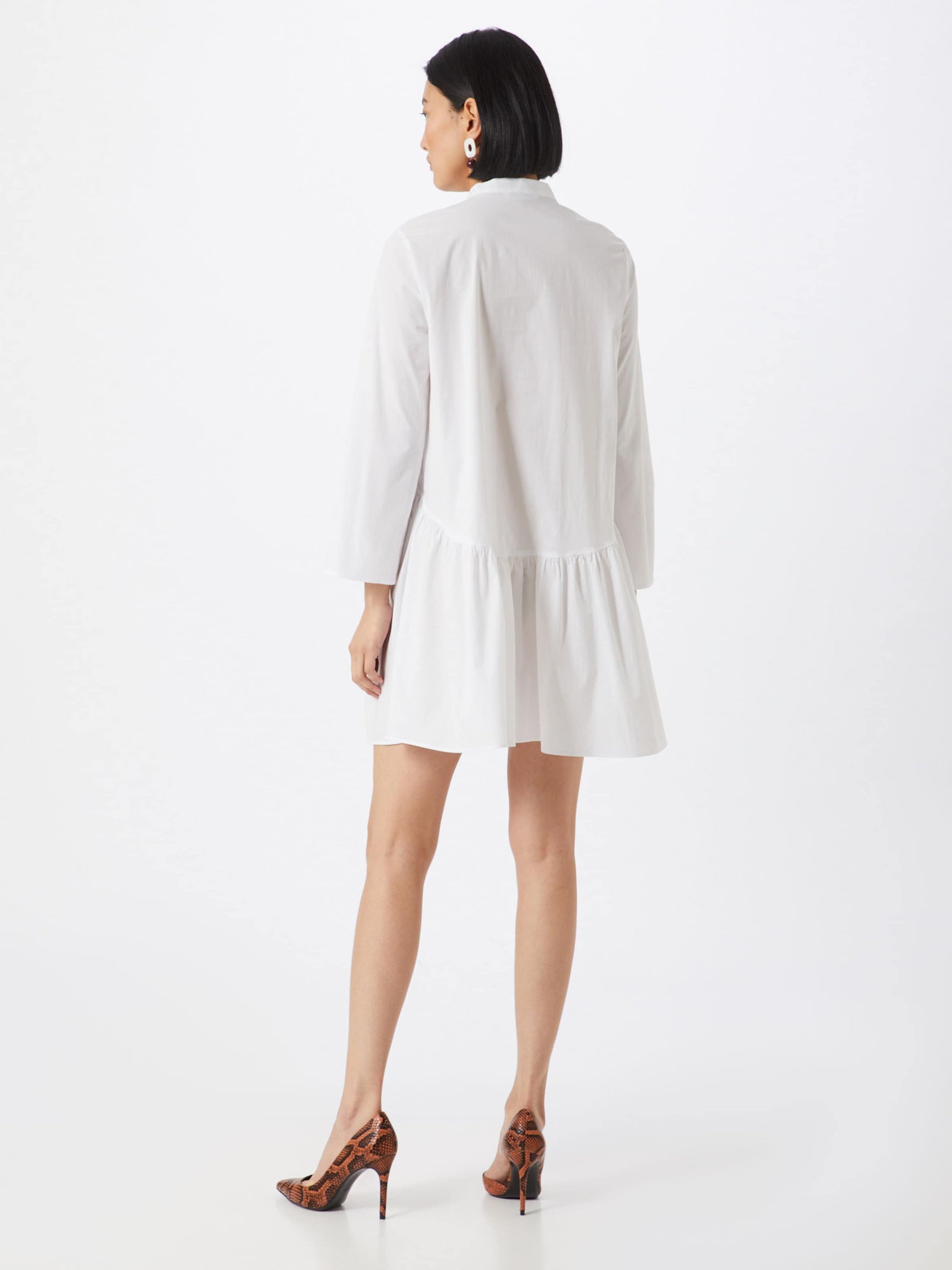 ONLY Blousejurken Blousejurk Ditte Dames Wit