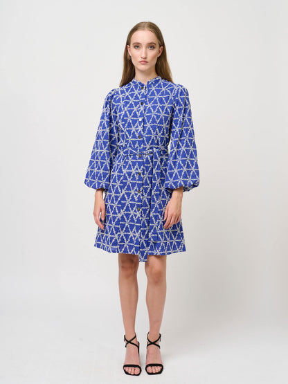 Bruuns Bazaar Blousejurken Blousejurk Madrina Dames Blauw
