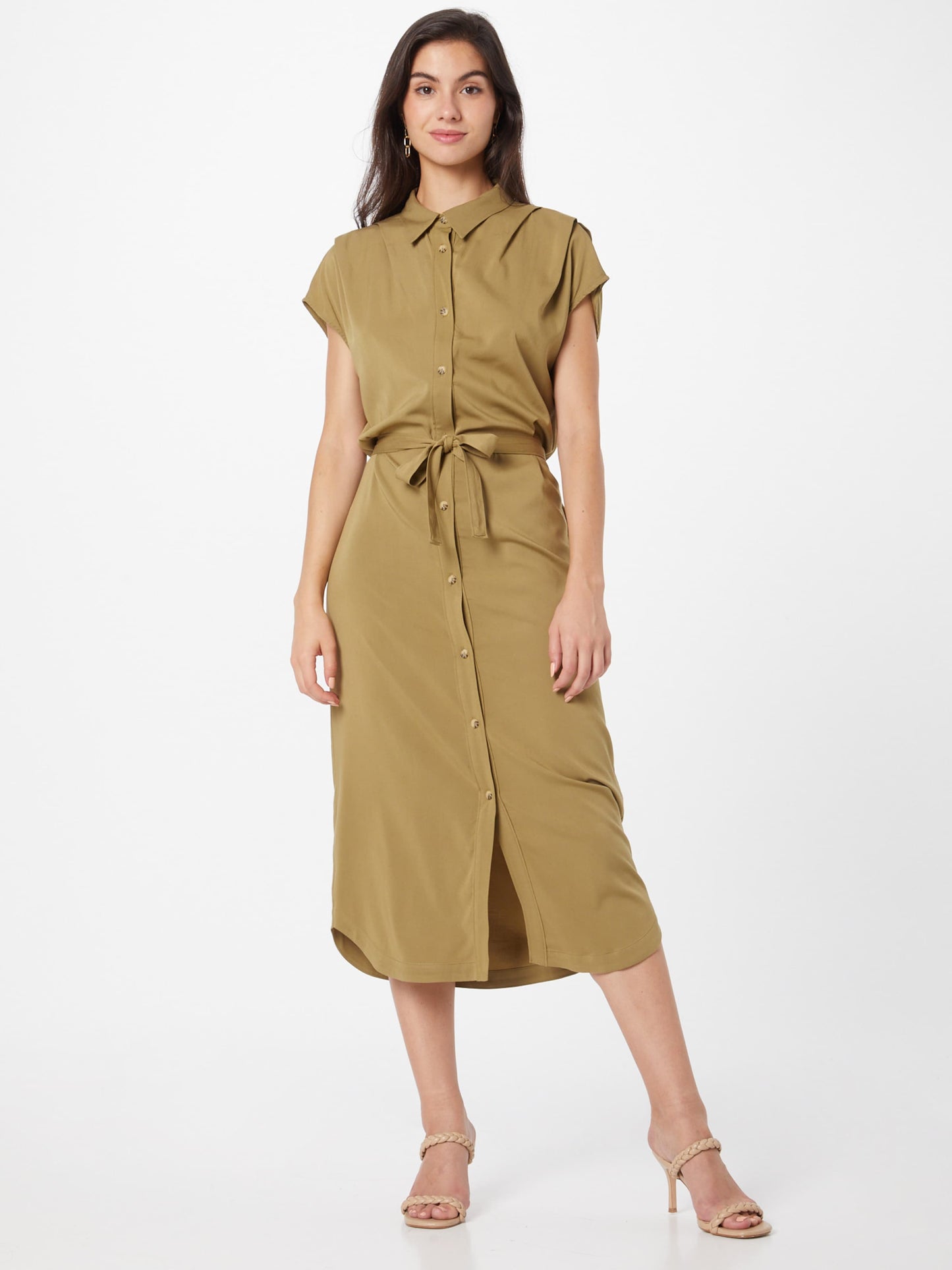 Soft Rebels Blousejurken Blousejurk Valencial Dames Camel