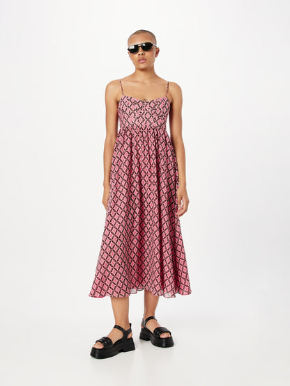 Bardot Midi Jurken Jurk HAVEN Dames Pink