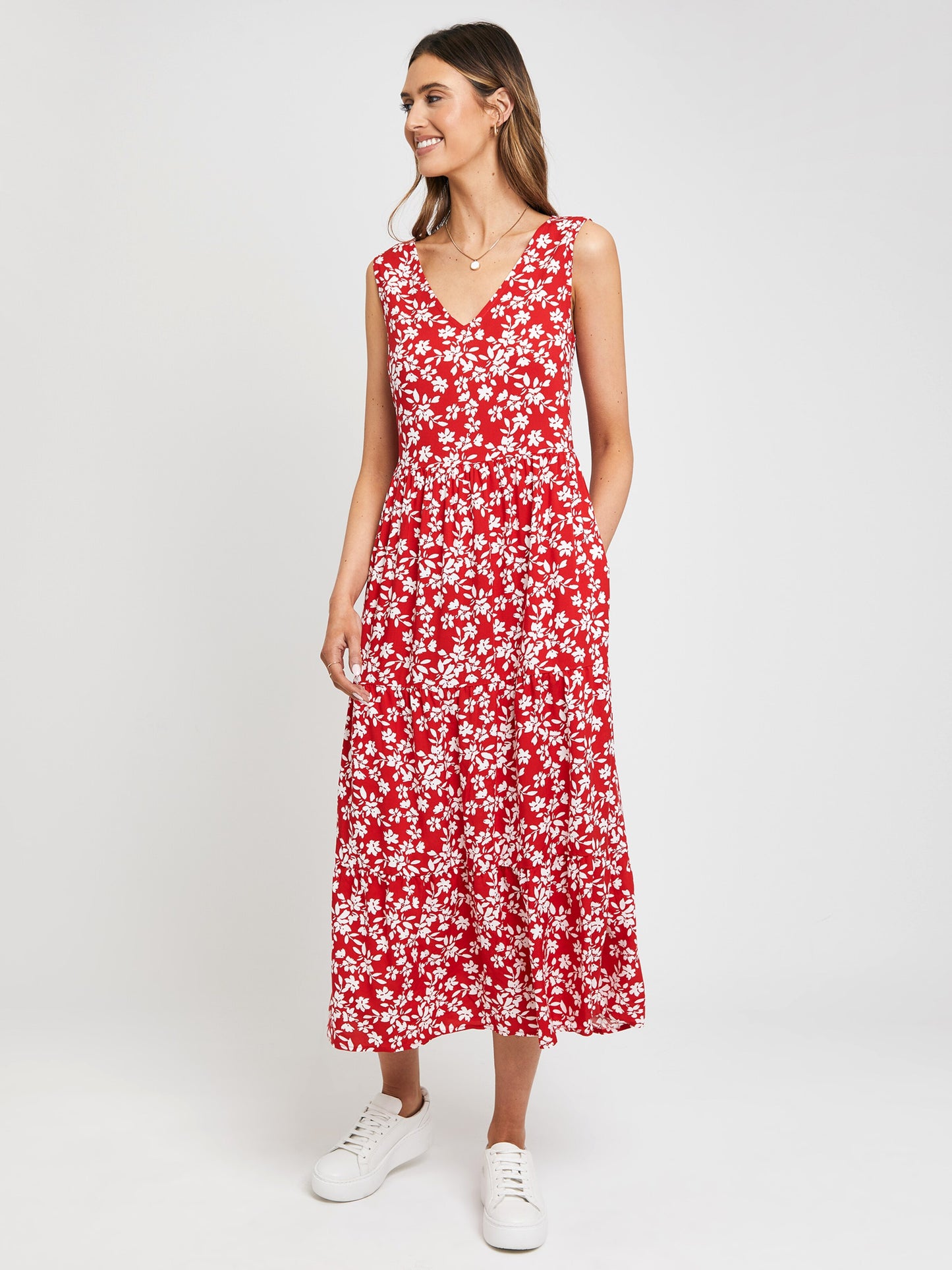 Threadbare Zomerjurken Zomerjurk Dames Rood