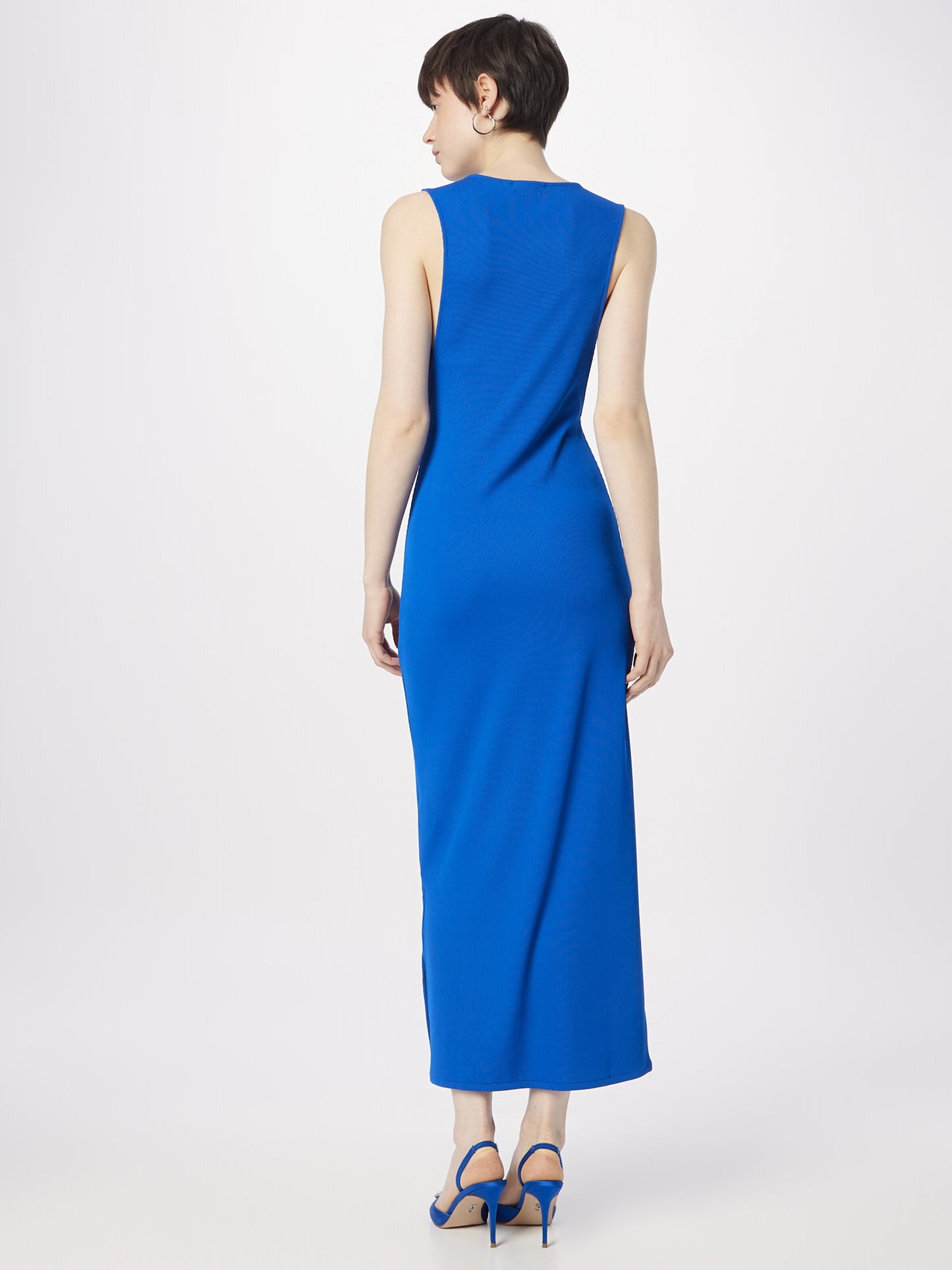 Calvin Klein Maxi Jurken Jurk Dames Royal Blue/koningsblauw