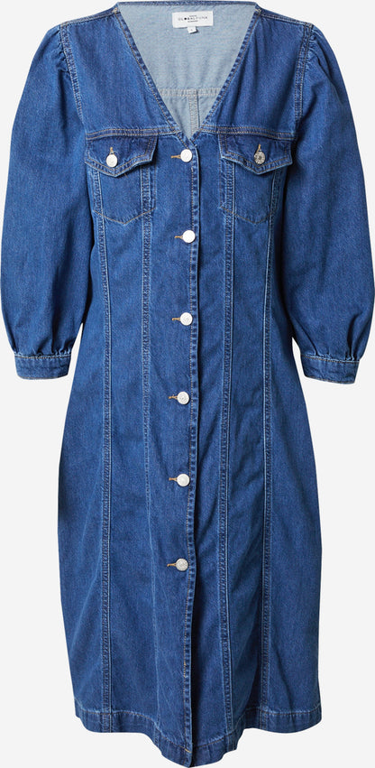 Global Funk Blousejurken Blousejurk Vega Dames Blauw