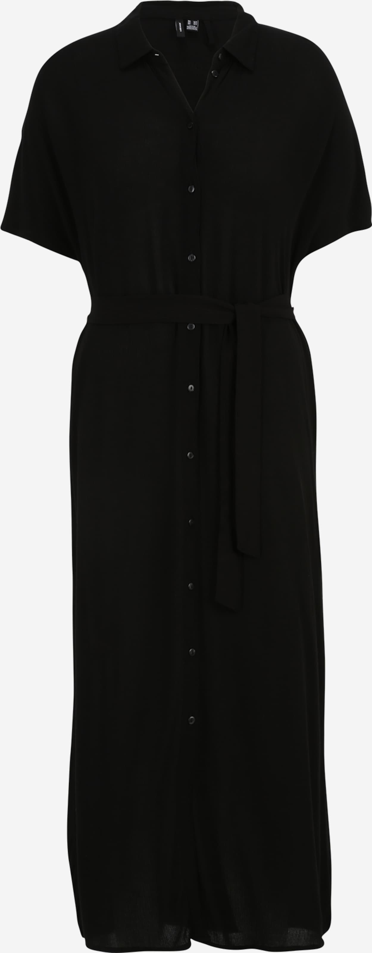 Vero Moda Tall Blousejurken Blousejurk Menny Dames Zwart