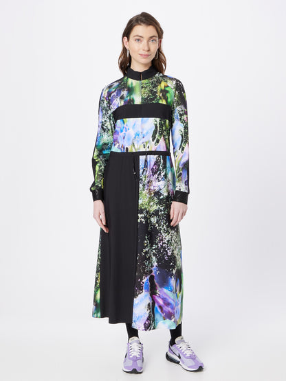  Maxi Jurken Jurk Flower Dames Jade Groen / Lichtgroen