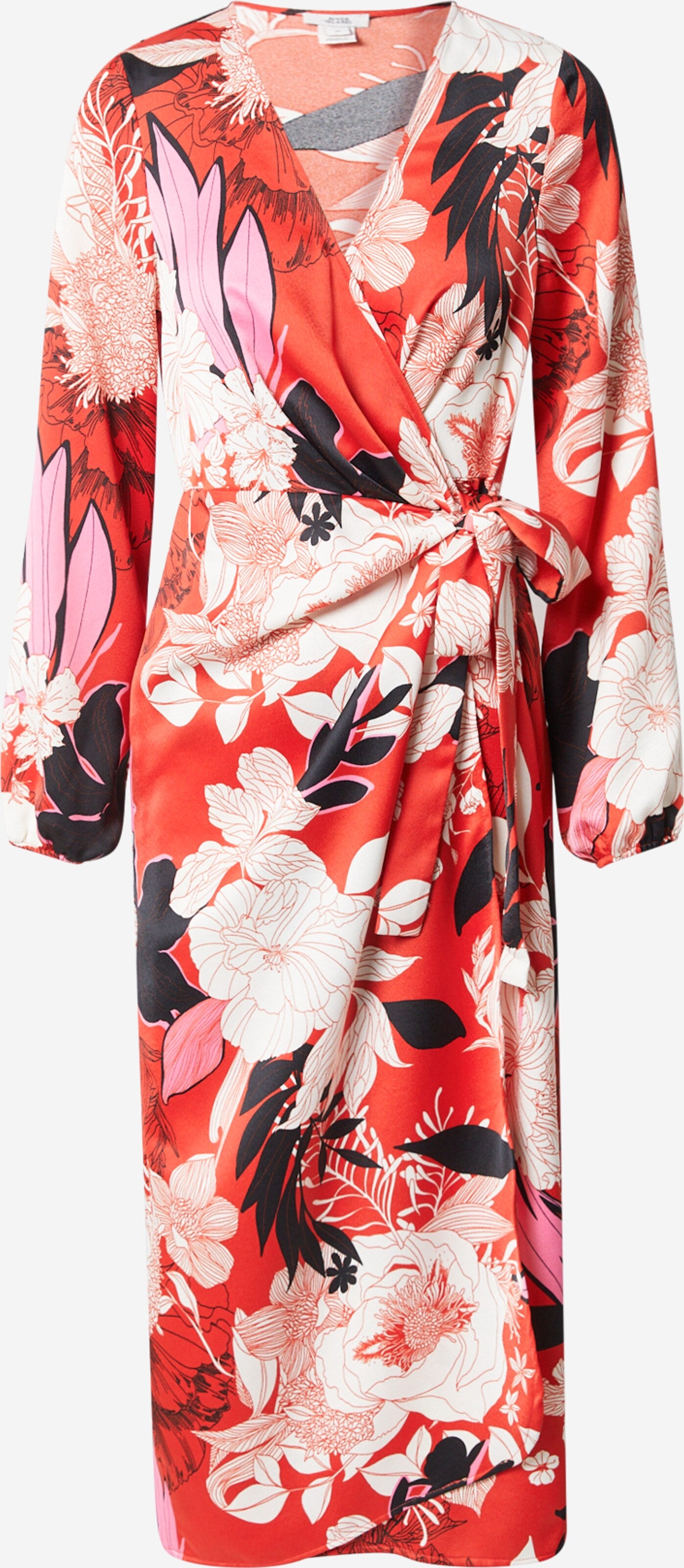 RIVER ISLAND Midi Jurken Jurk FLORENCE Dames Oranjerood