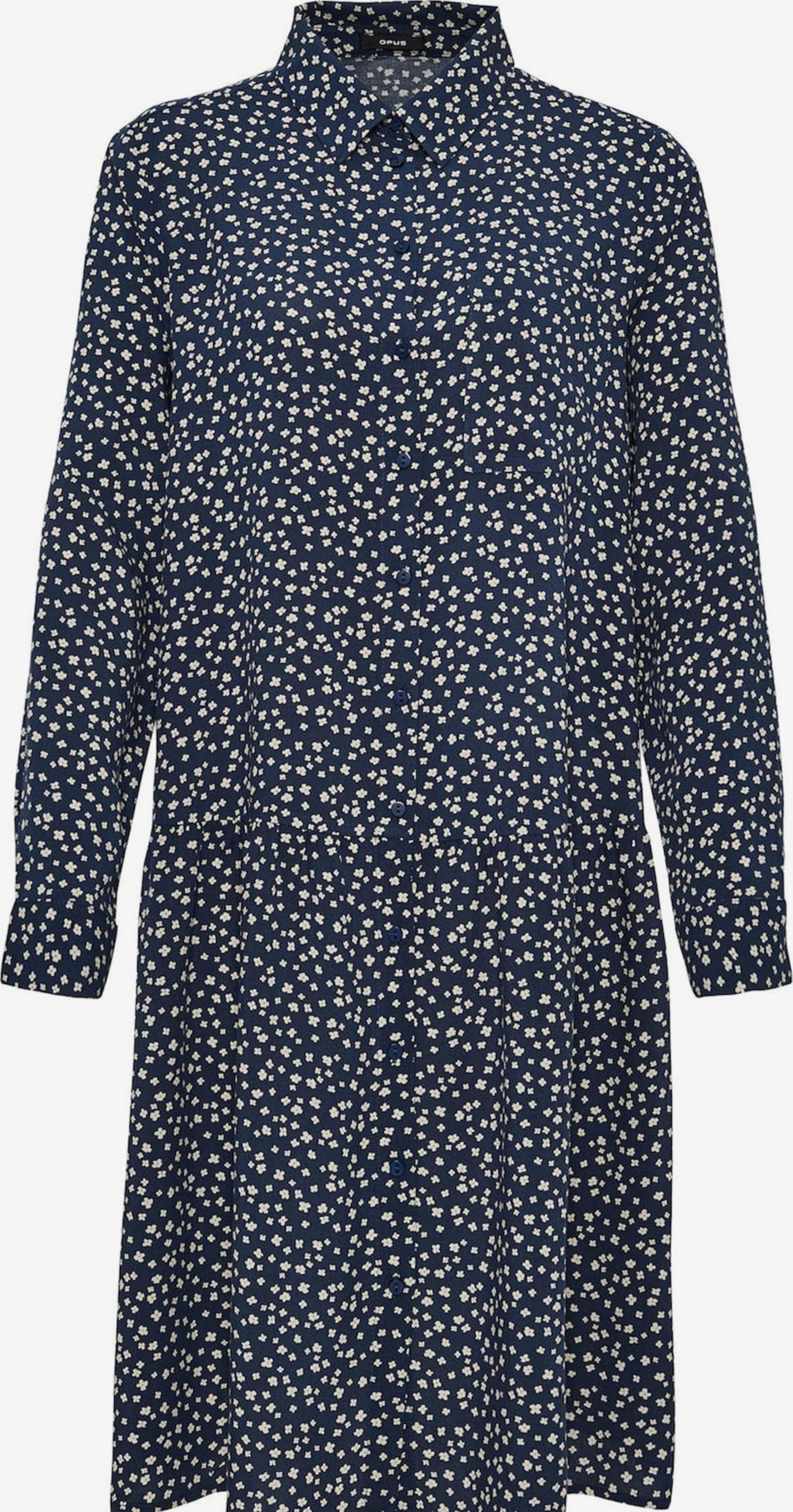 OPUS Blousejurken Blousejurk Wilio Dames Donkerblauw
