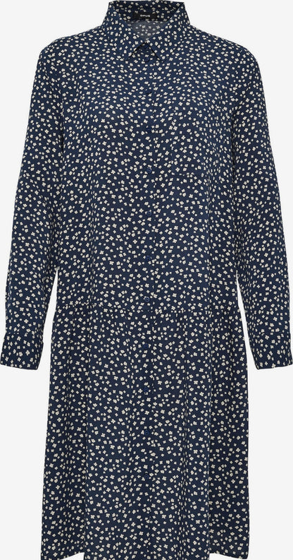 OPUS Blousejurken Blousejurk Wilio Dames Donkerblauw