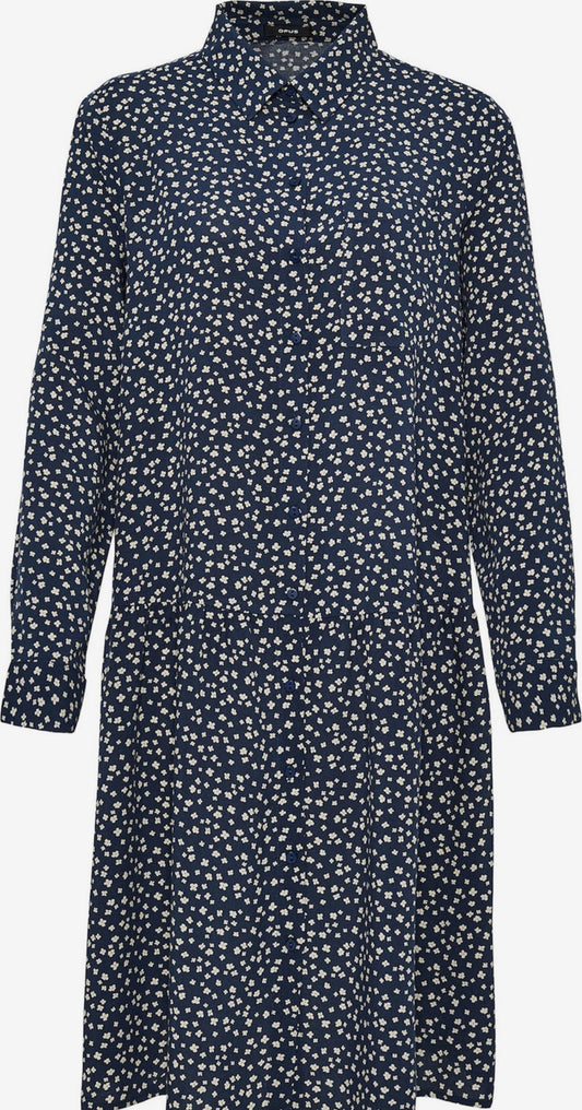 OPUS Blousejurken Blousejurk Wilio Dames Donkerblauw