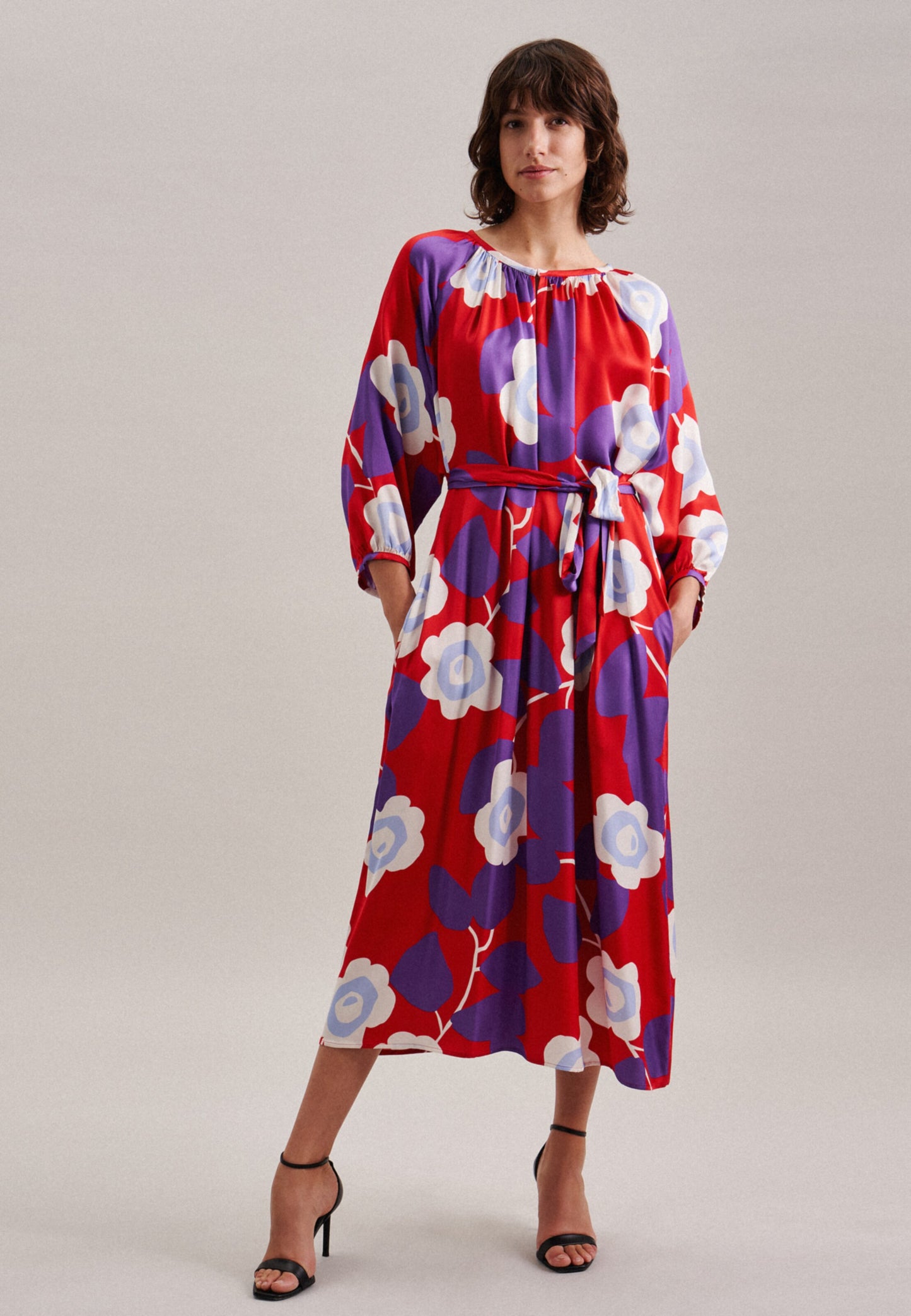 Seidensticker Midi Jurken Jurk Schwarze Rose Dames Rood