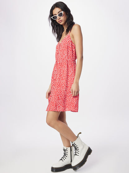 Pieces Zomerjurken Zomerjurk TALA Dames Knalrood