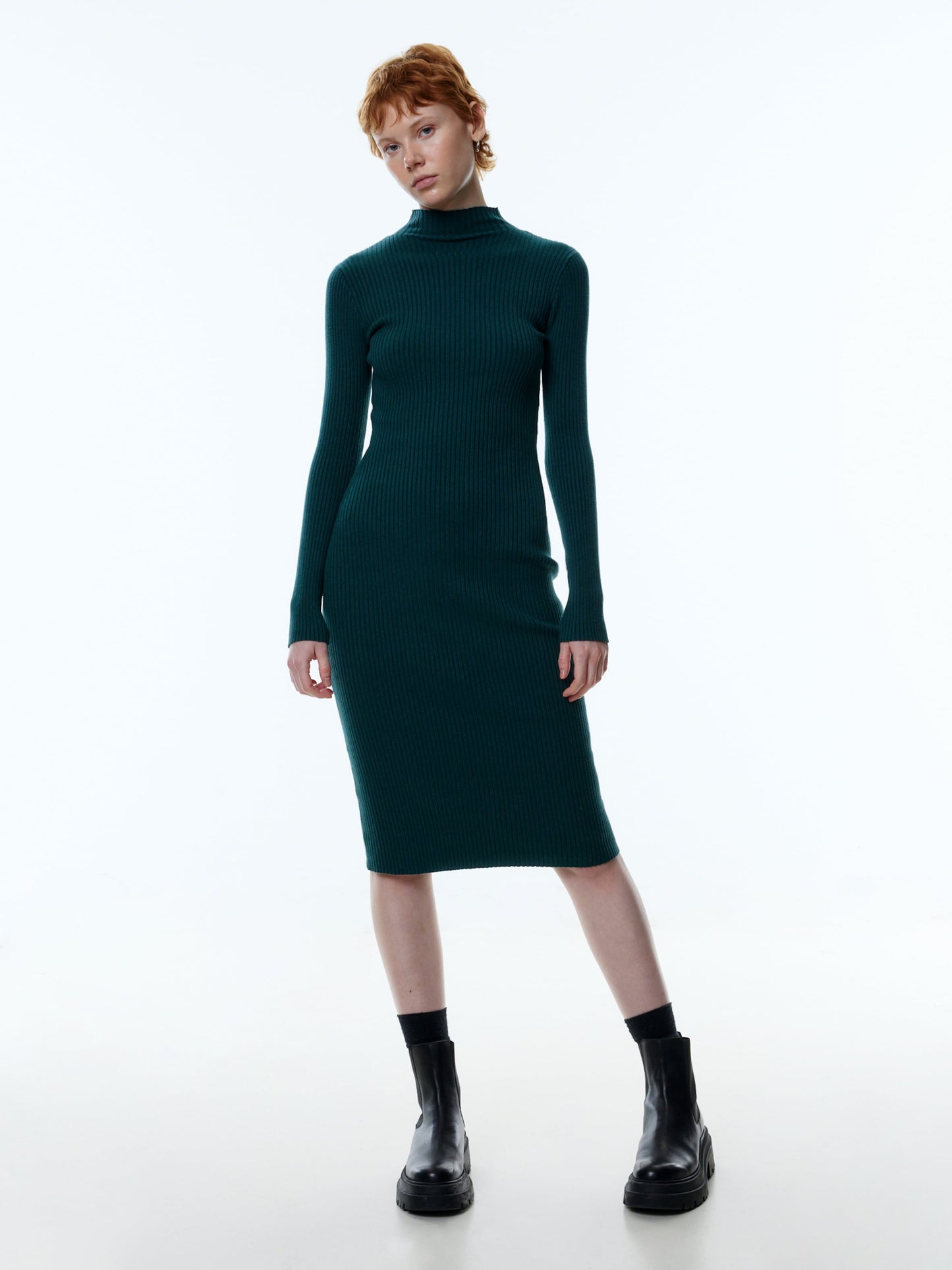 EDITED Midi Jurken Jurk Hada Dames Groen