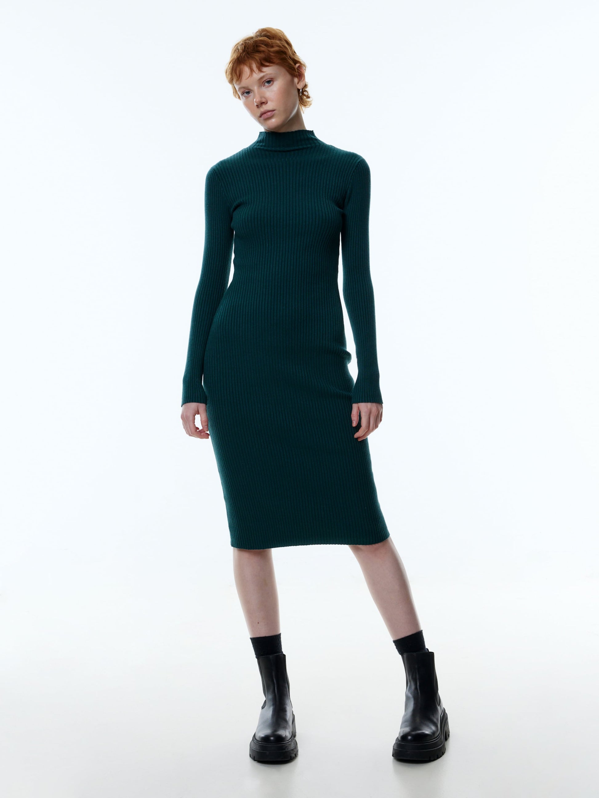 EDITED Midi Jurken Jurk Hada Dames Groen