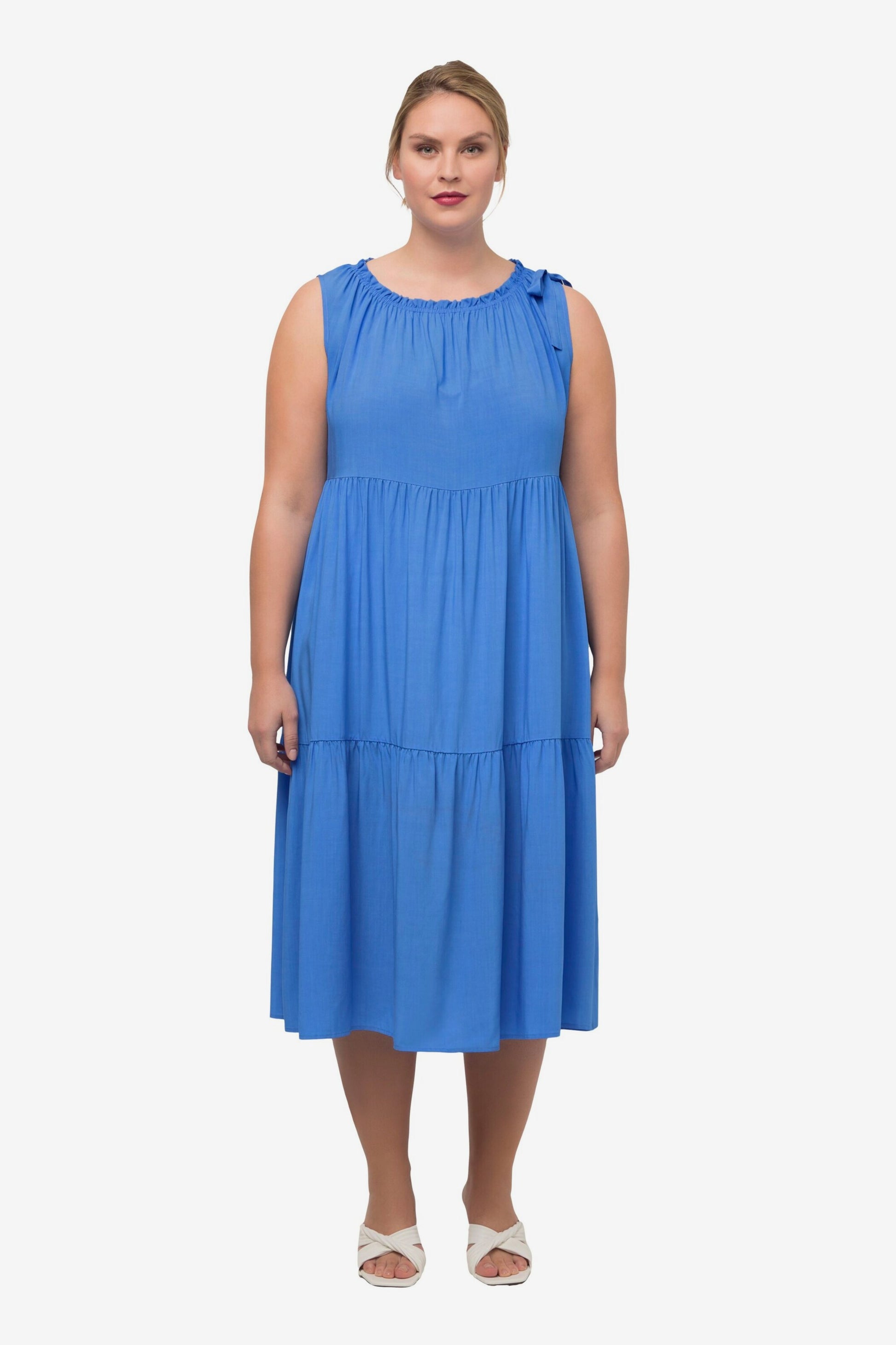 Ulla Popken Zomerjurken Zomerjurk Dames Blauw