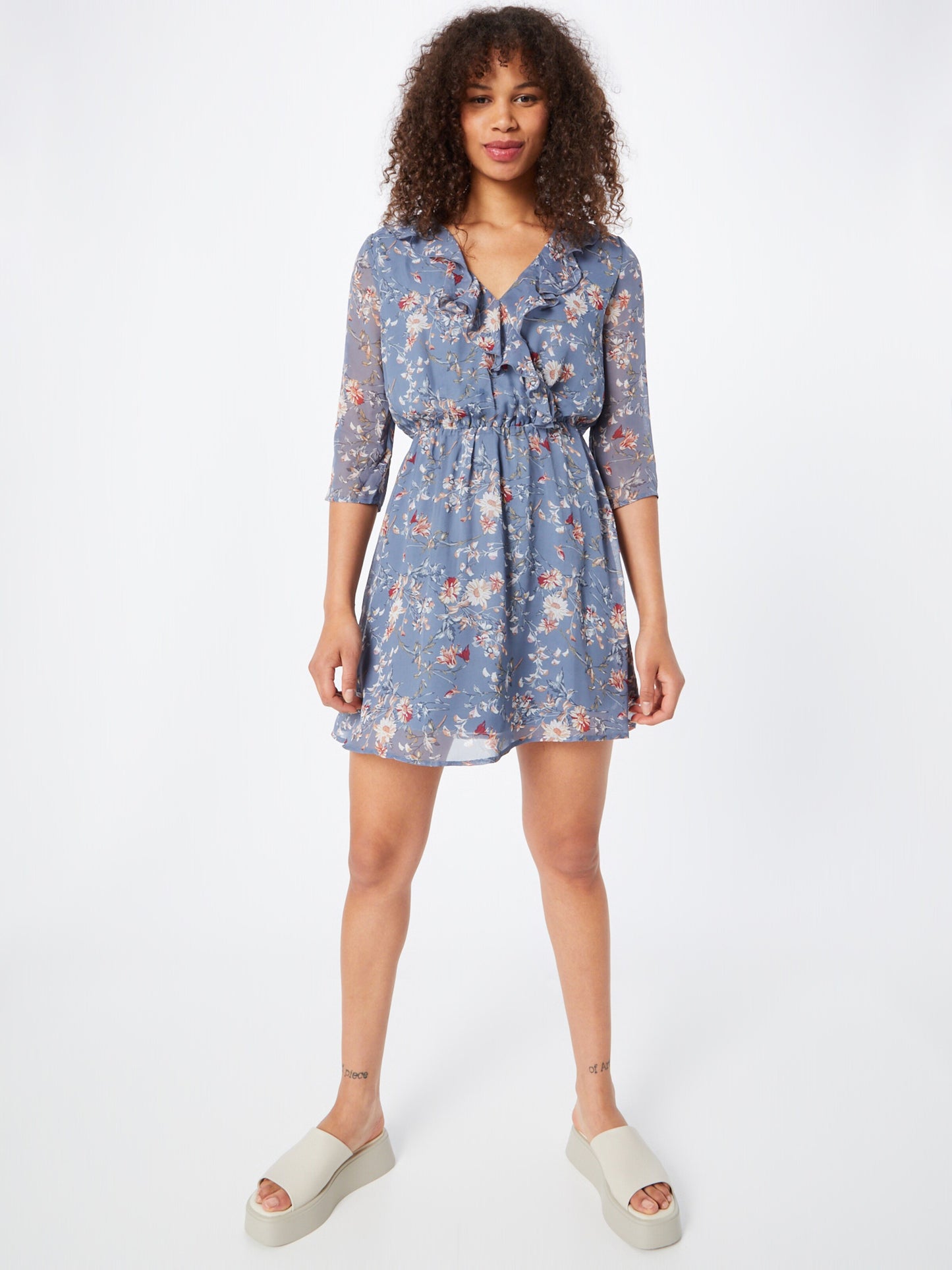About You Mini Jurken Jurk Levke Dames Smoky Blue