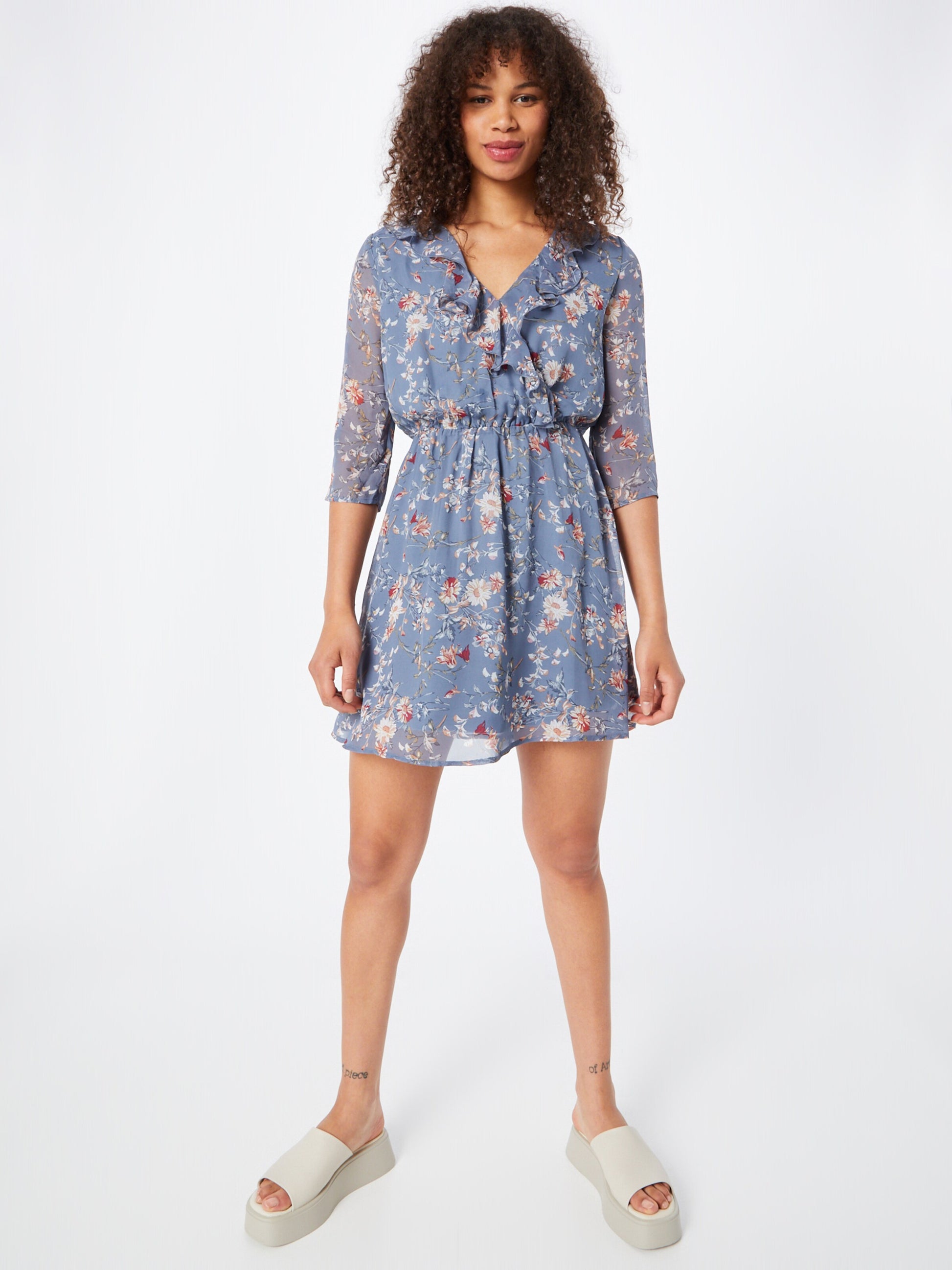 About You Mini Jurken Jurk Levke Dames Smoky Blue