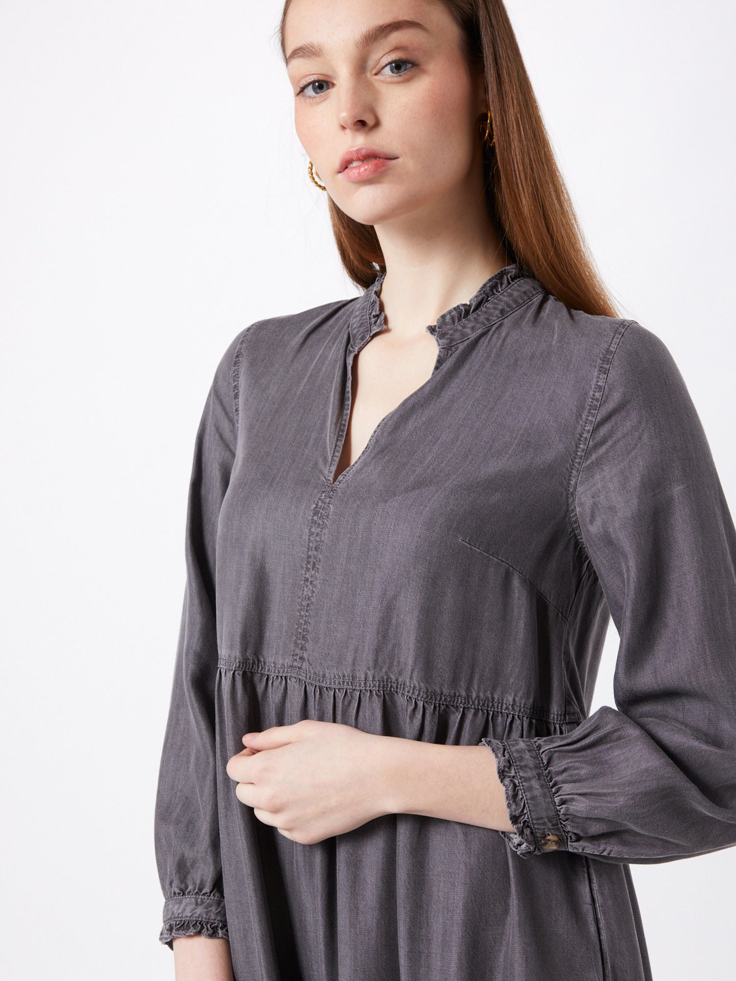 Whistles Midi Jurken Jurk Dames Antraciet