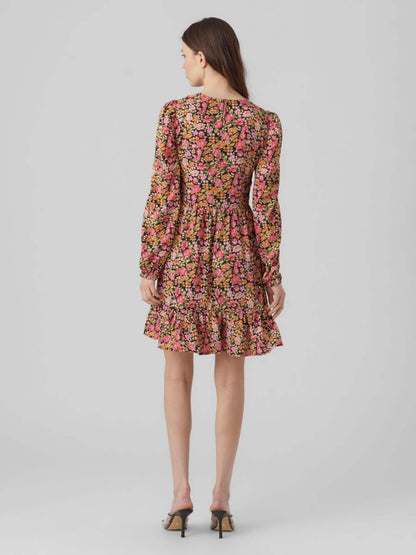 Vero Moda Mini Jurken Jurk MIA Dames Zwart