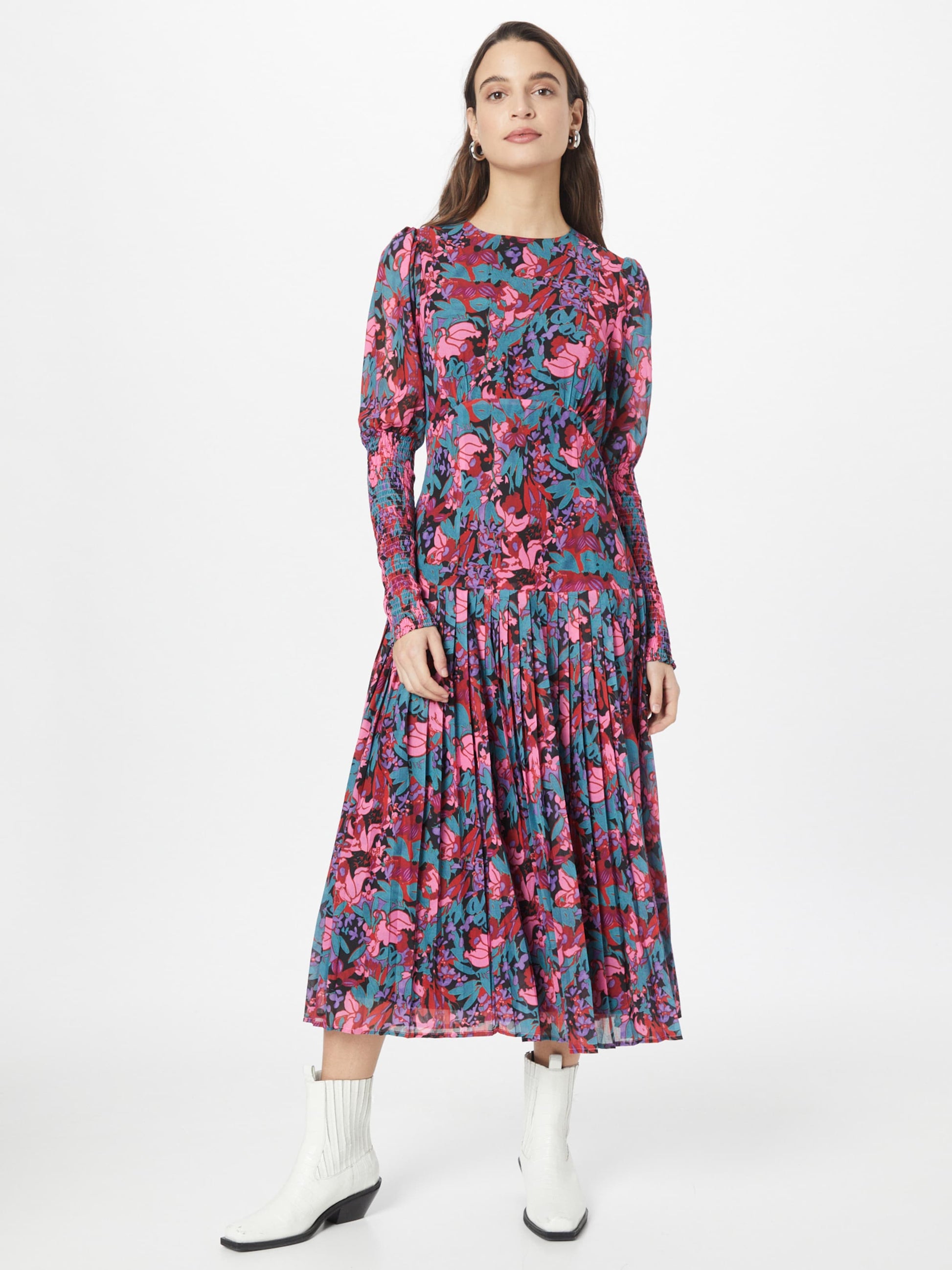 WAREHOUSE Midi Jurken Jurk Dames Pitaja Roze / Oudroze