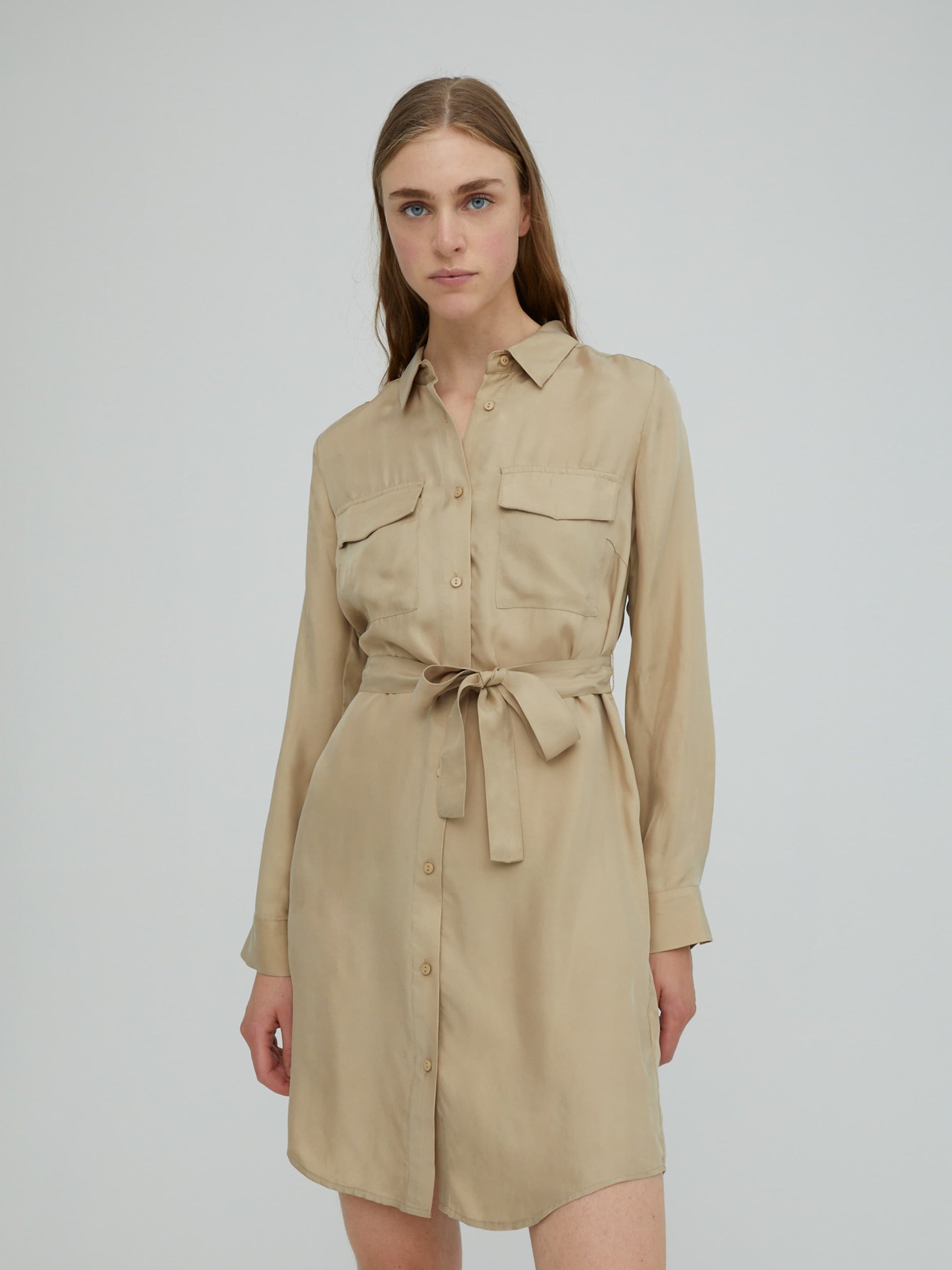 EDITED Blousejurken Blousejurk Farha Dames Beige
