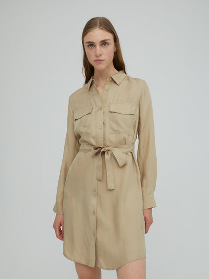 EDITED Blousejurken Blousejurk Farha Dames Beige