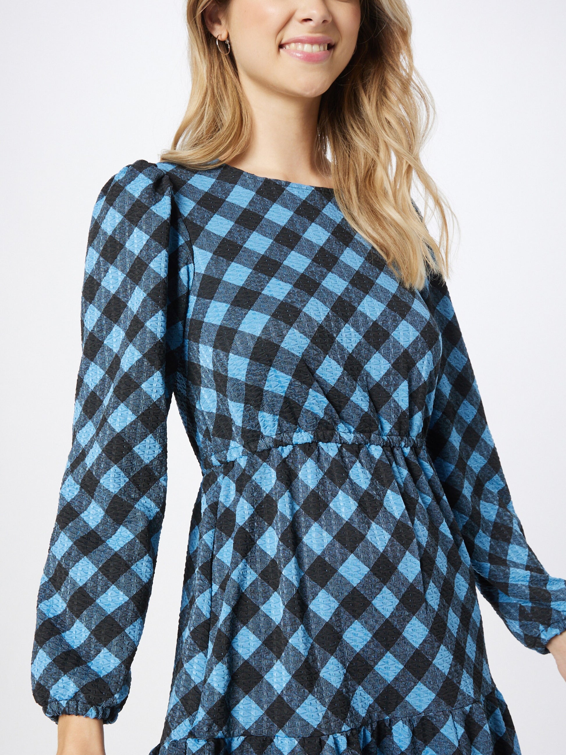 Oasis Midi Jurken Jurk Dames Smoky Blue / Nachtblauw