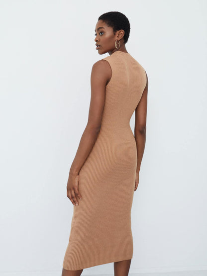  Midi Jurken Jurk Nia Dames Camel