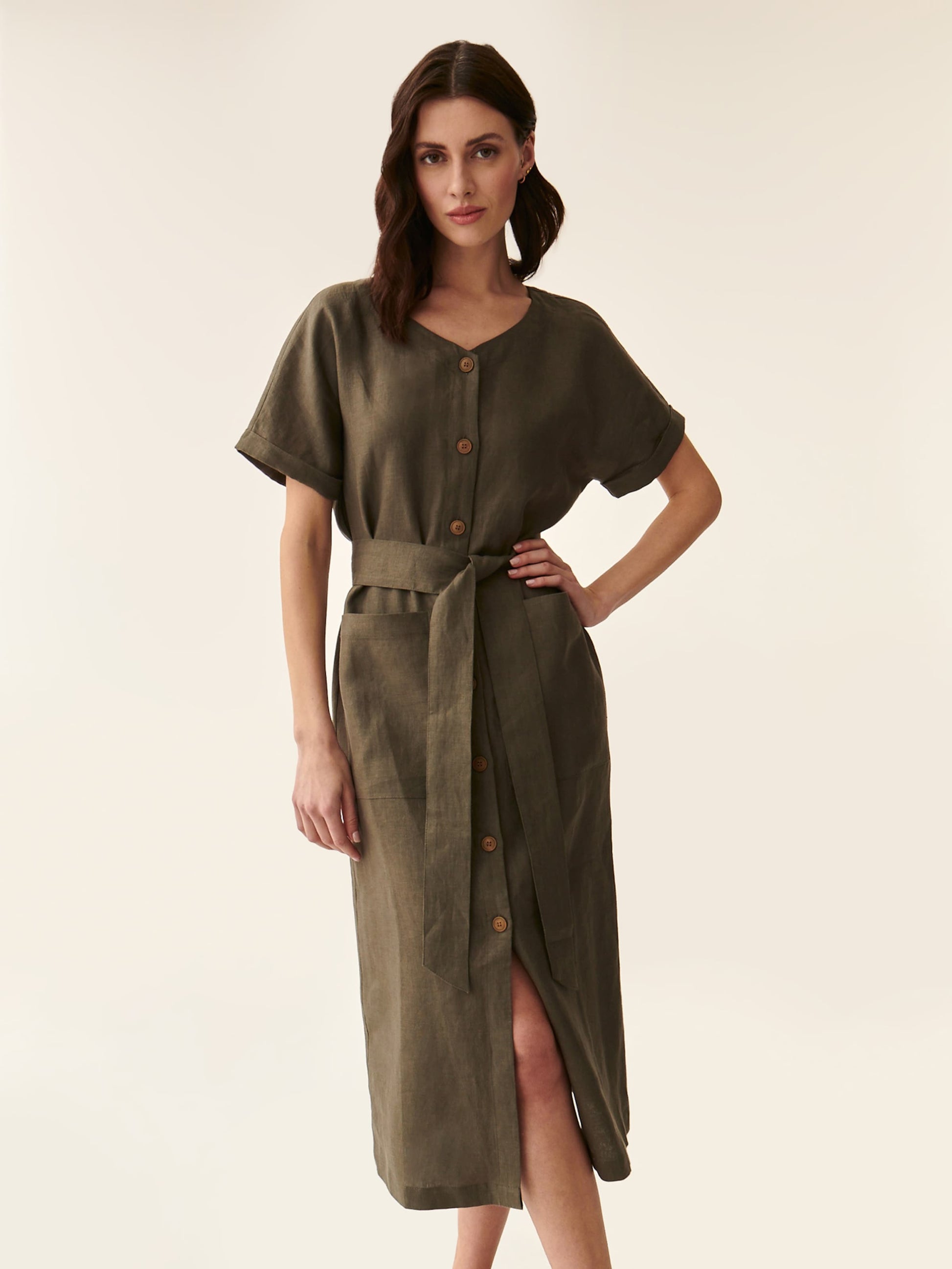  Blousejurken Blousejurk Wankarmi Dames Kaki