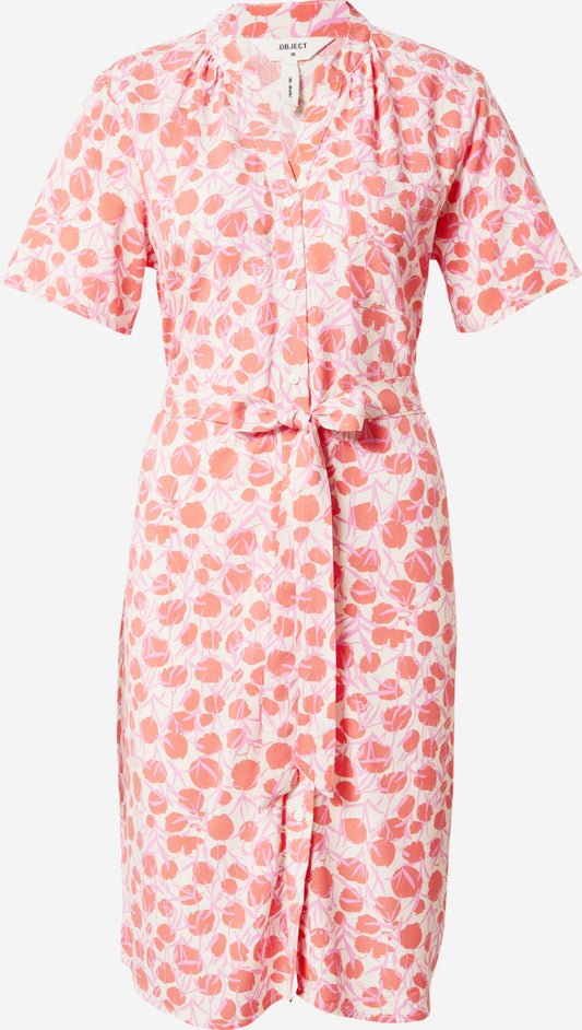 Object Blousejurken Blousejurk Ema Elise Dames Koraal