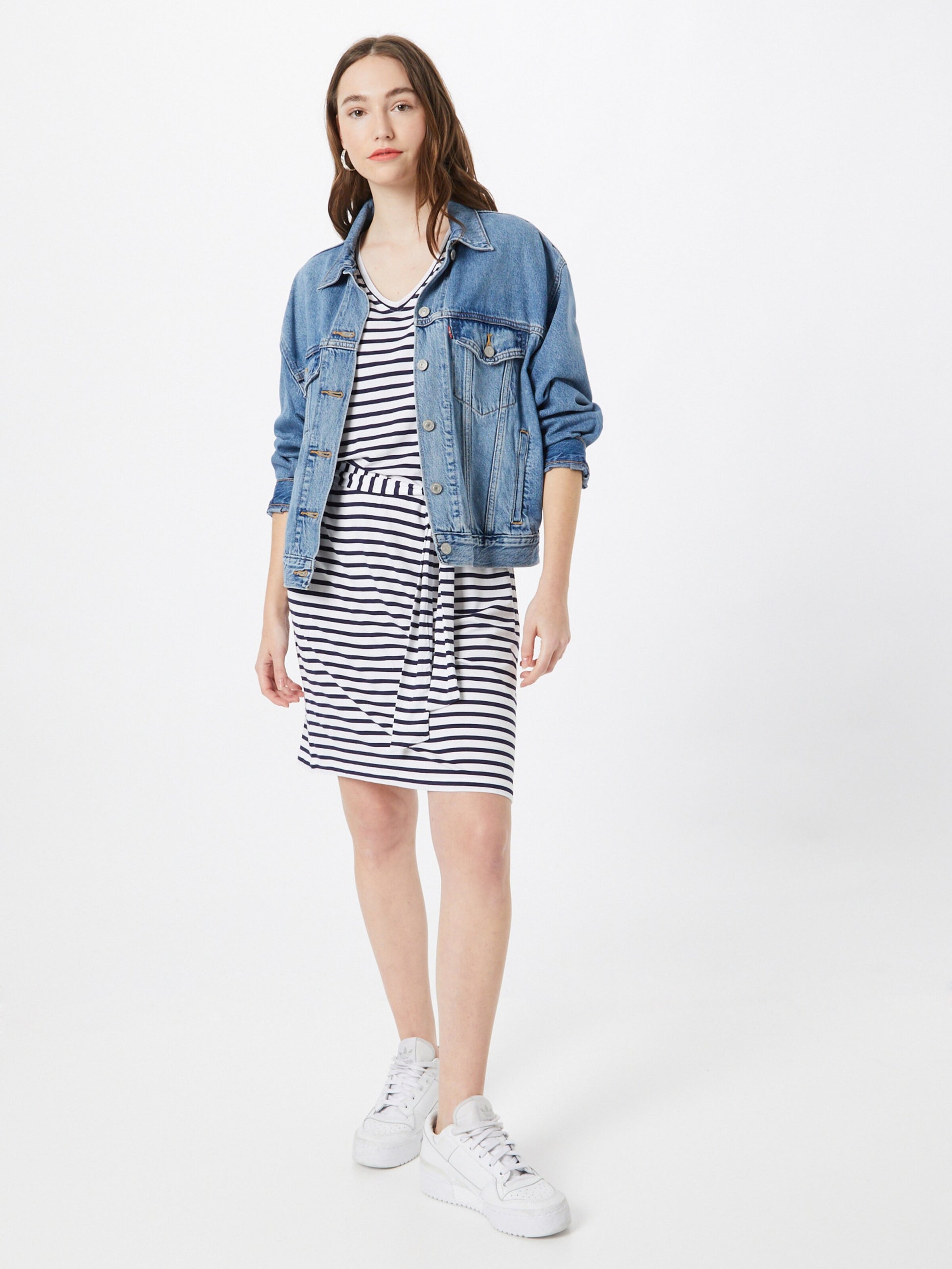 ESPRIT Strandjurkjes Strandjurk Dames Blauw / Wit