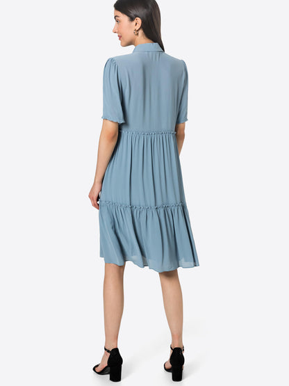 Rich&royal Blousejurken Blousejurk Dames Smoky Blue