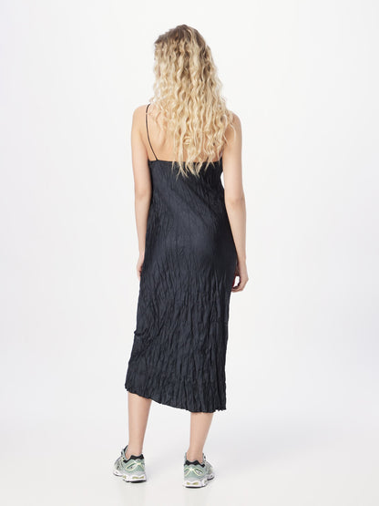WEEKDAY Midi Jurken Jurk Lea Dames Zwart